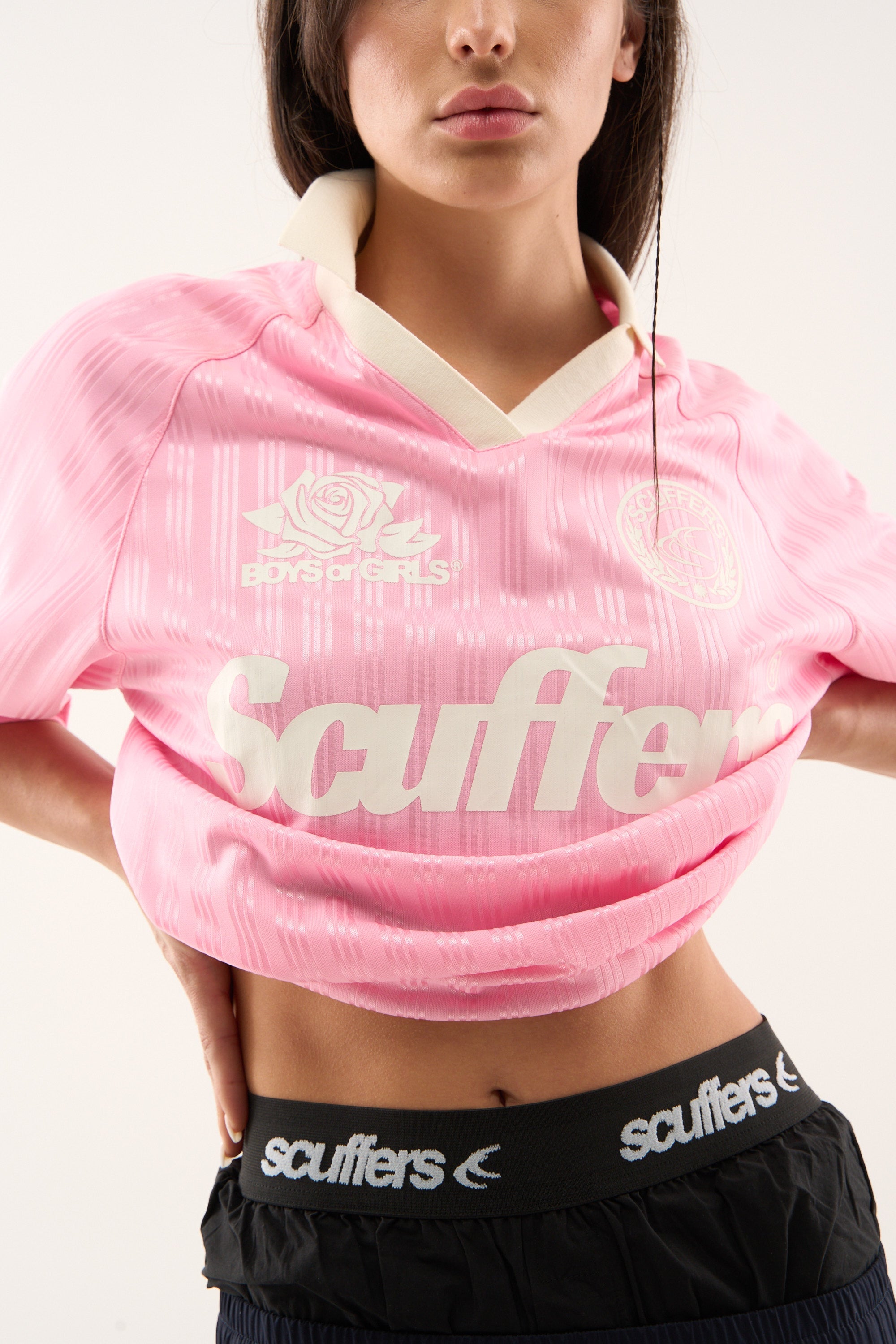 Pearl Pink Football T-Shirt