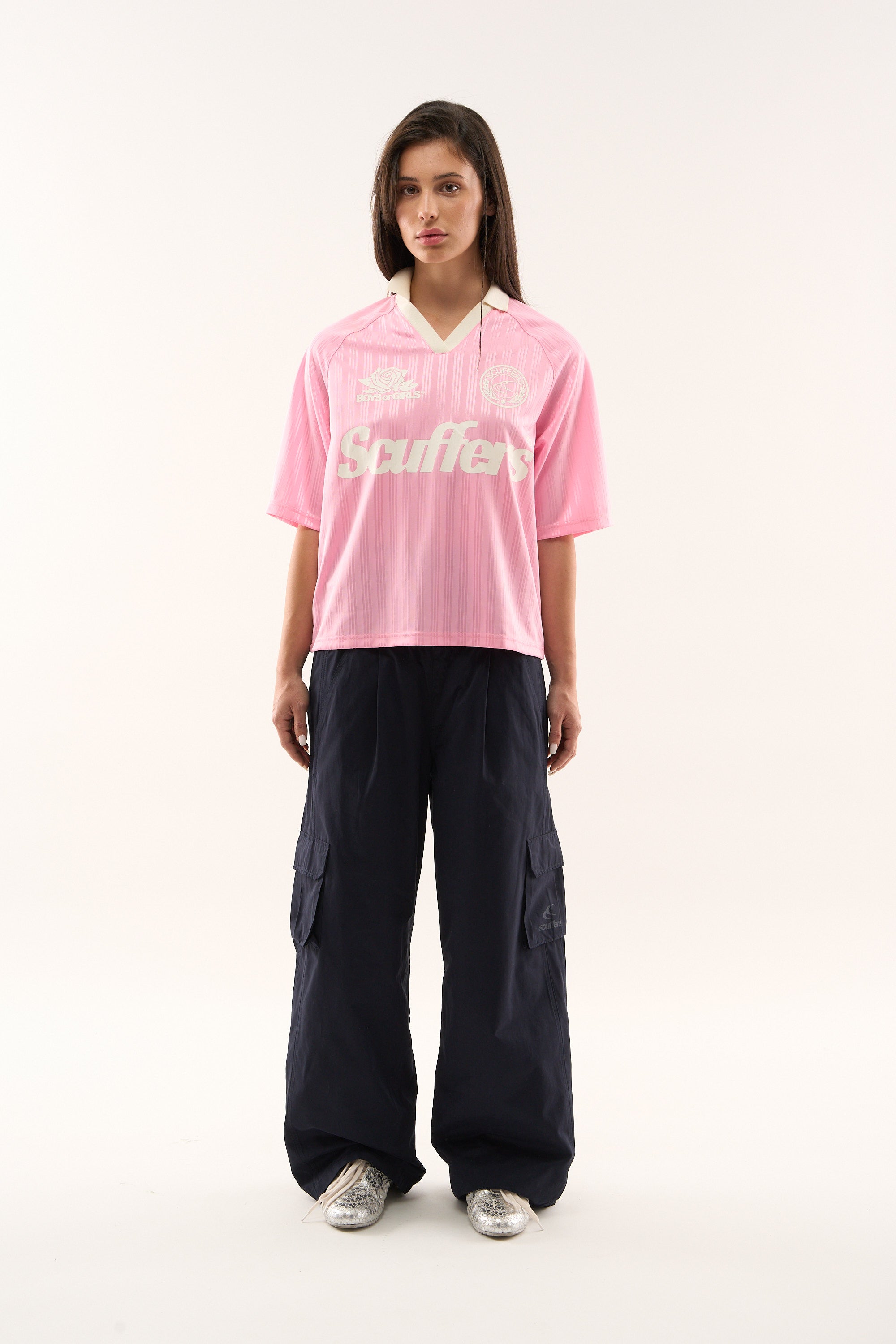 Pearl Pink Football T-Shirt