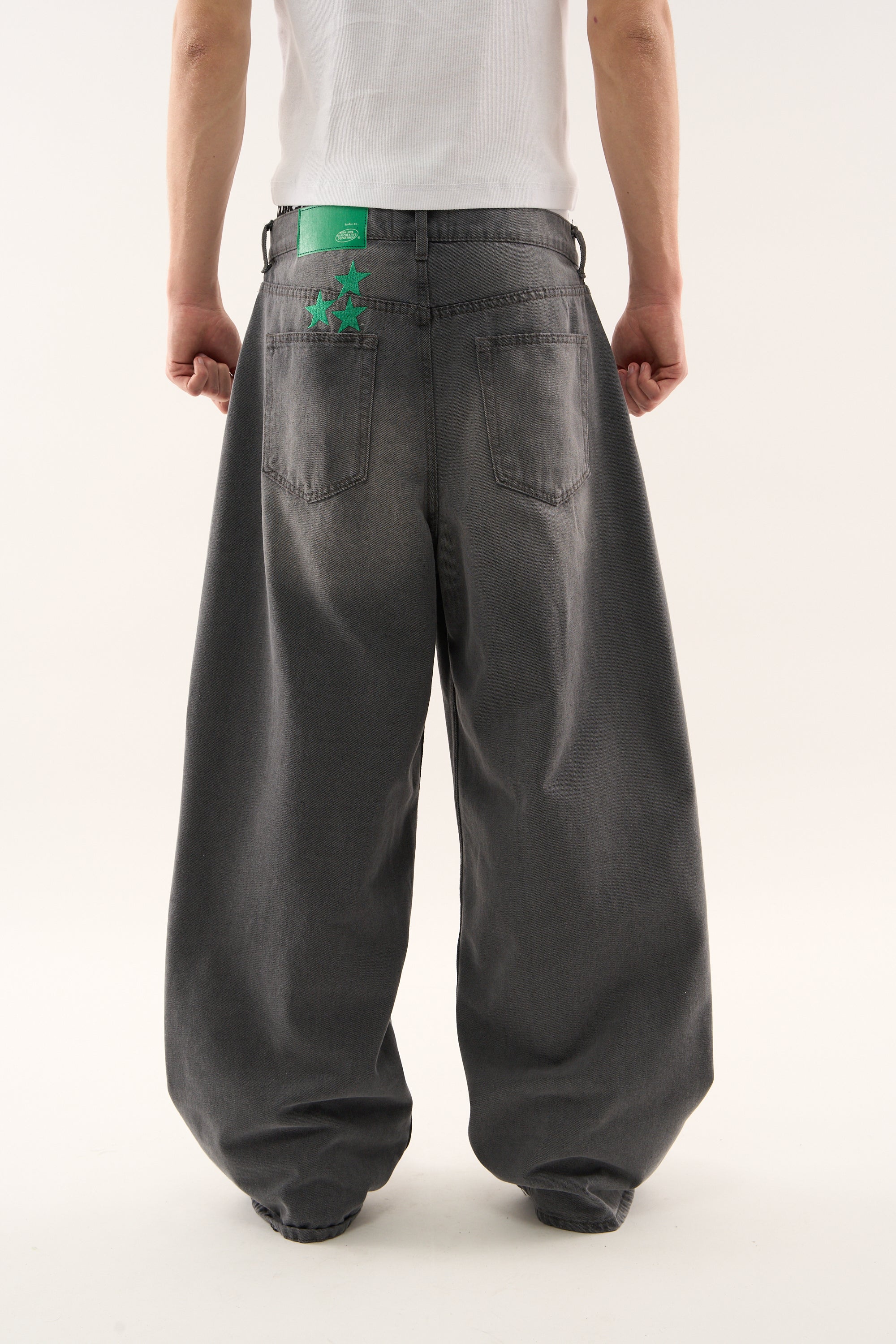 Jumbo Pants Washed Grey