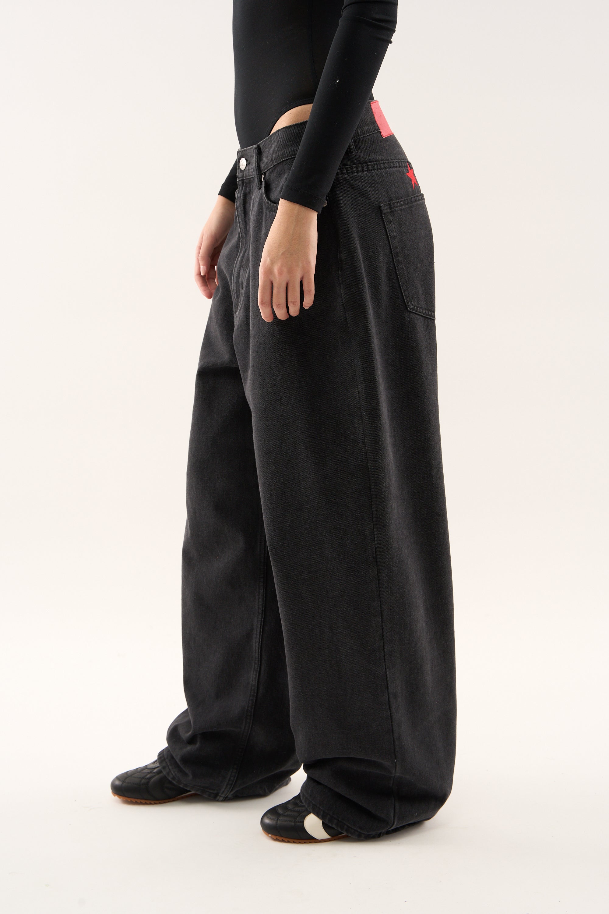 Jumbo Pants Washed Black