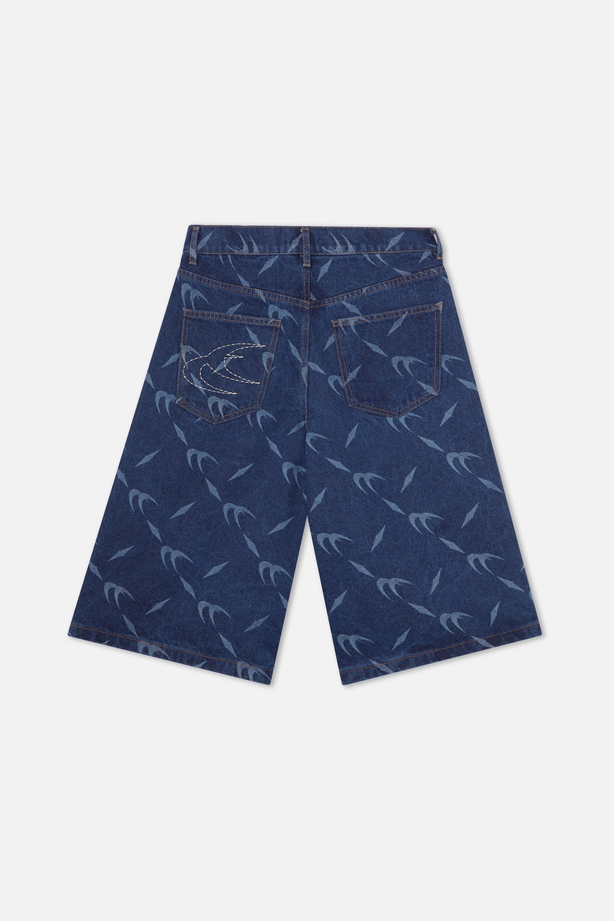 Silver Dark Blue Jorts