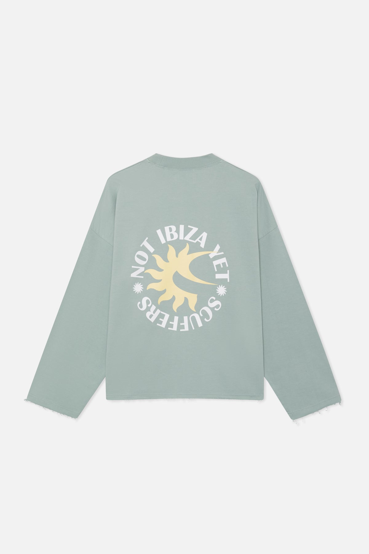 Not Ibiza Again Light Green Sweatshirt