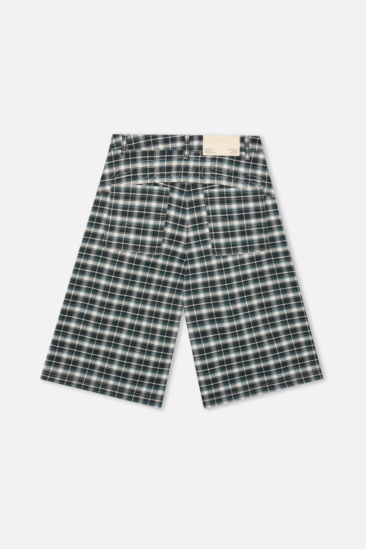 Checkered Green Jorts