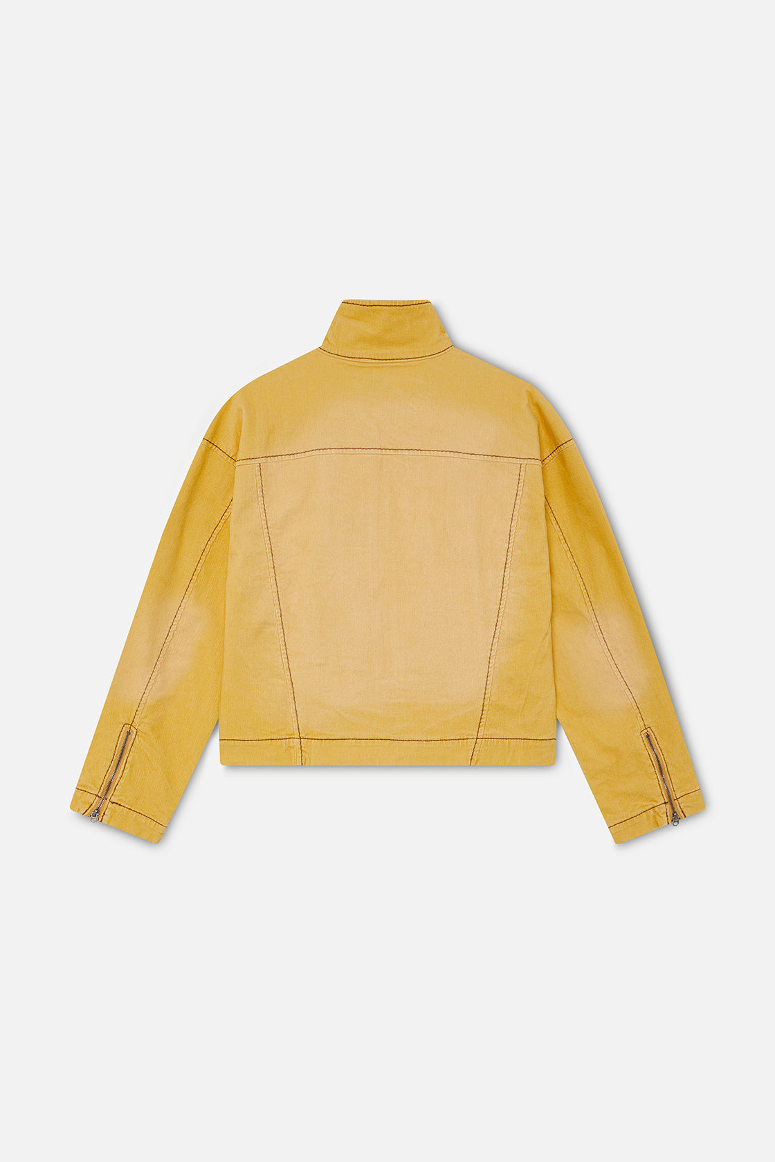 Corduroy Flared Yellow Jacket