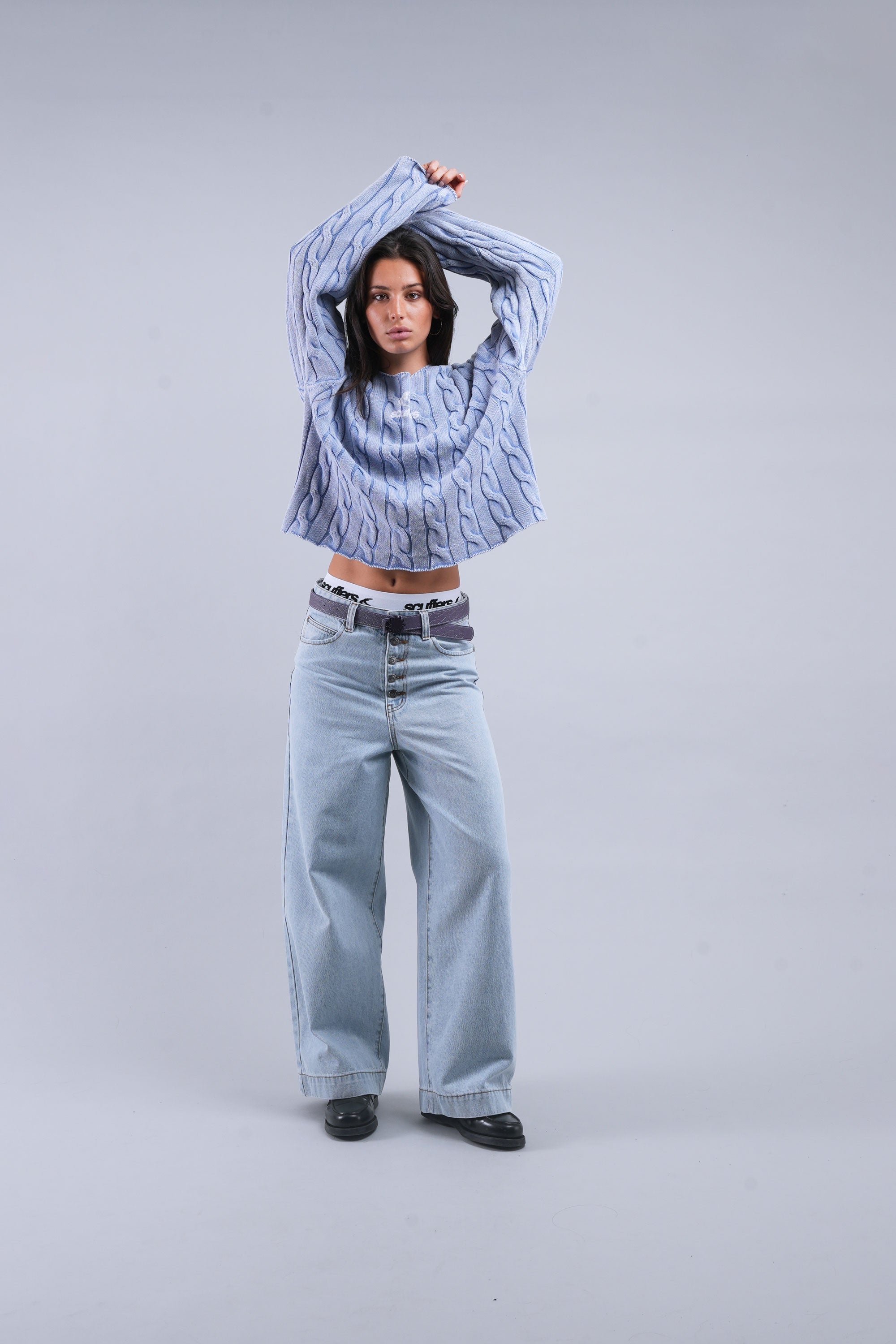 New Trench Blue Knit