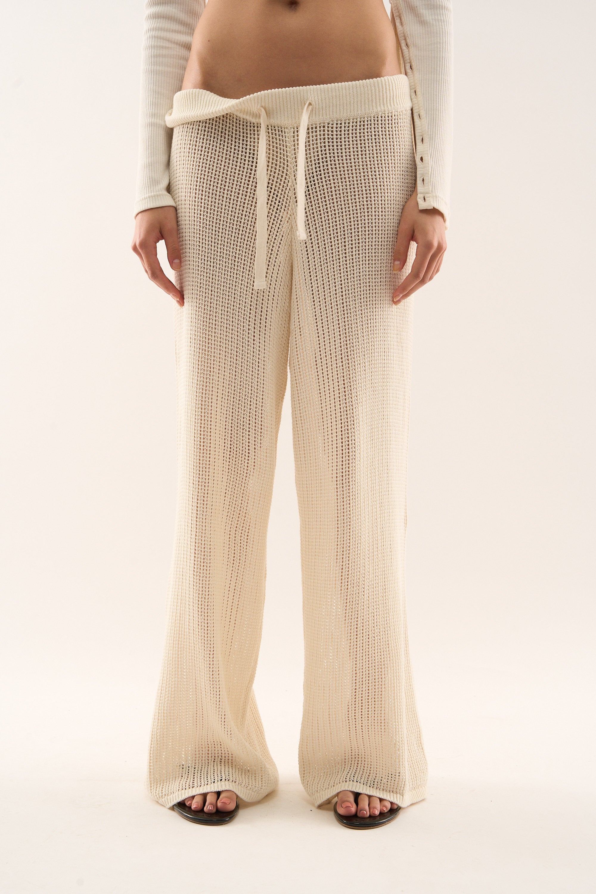 Double Moon Ecru Pants