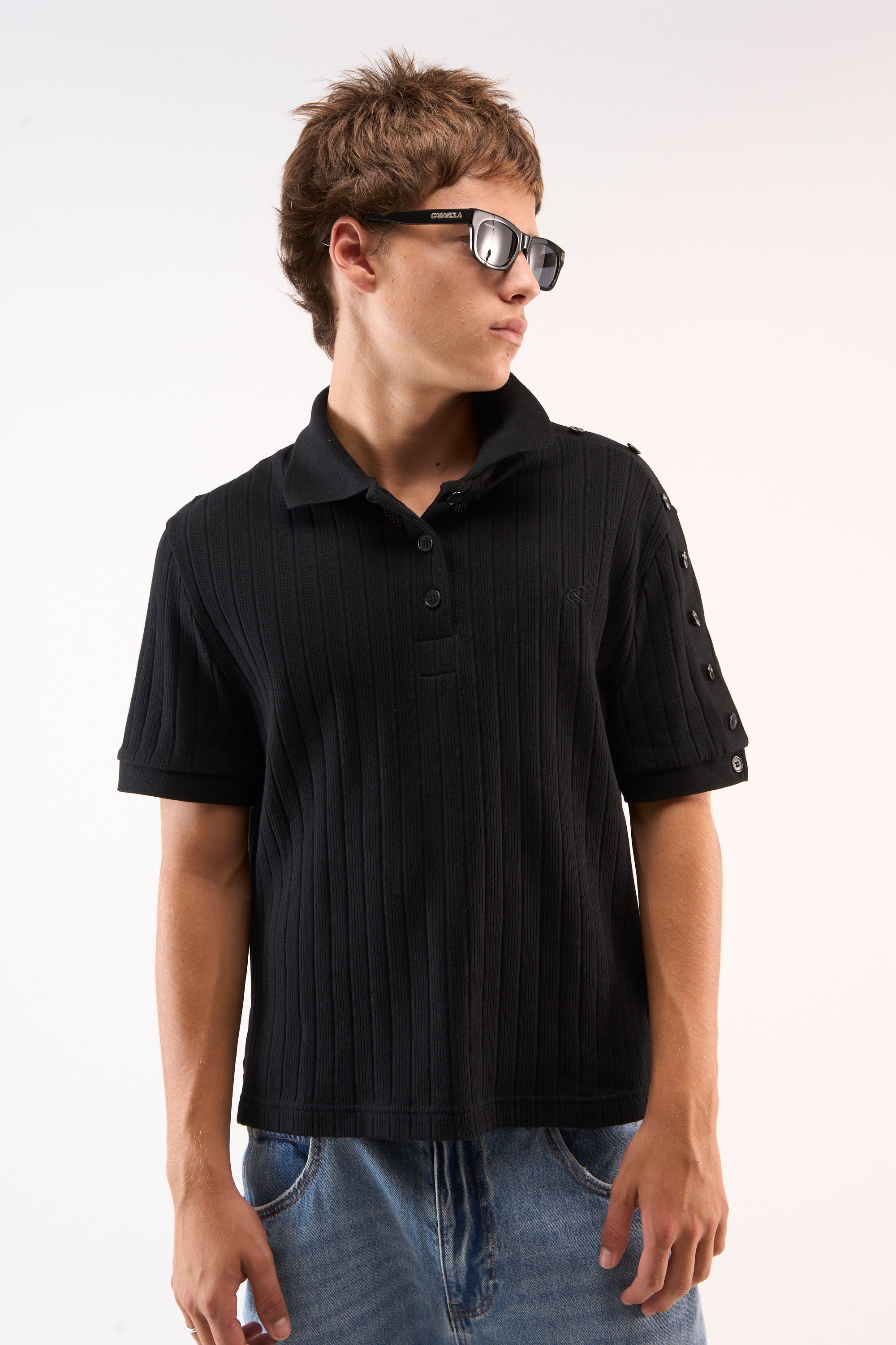 Placket Black Polo
