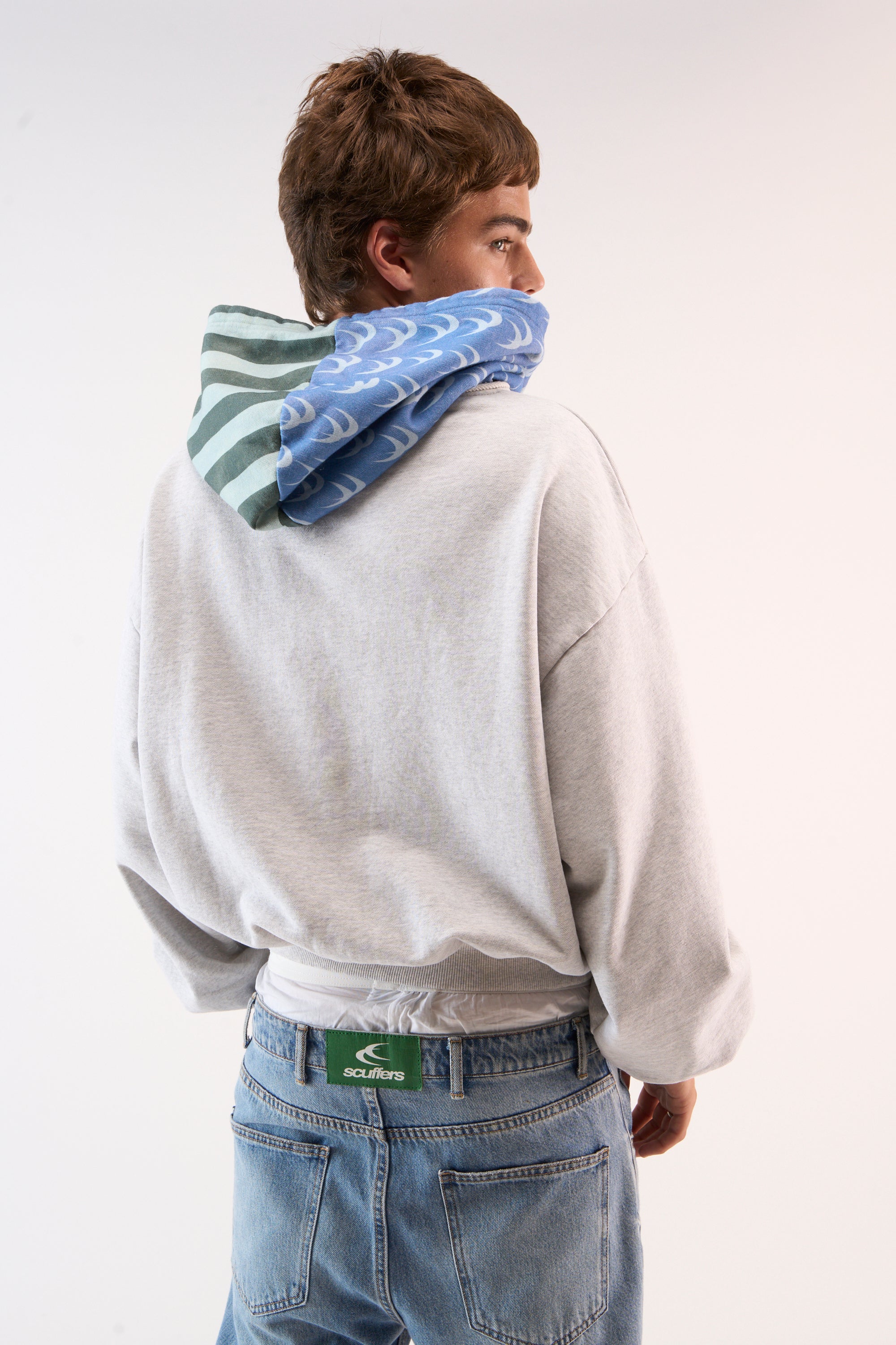 Nowhere Grey Melange Zipped Hoodie