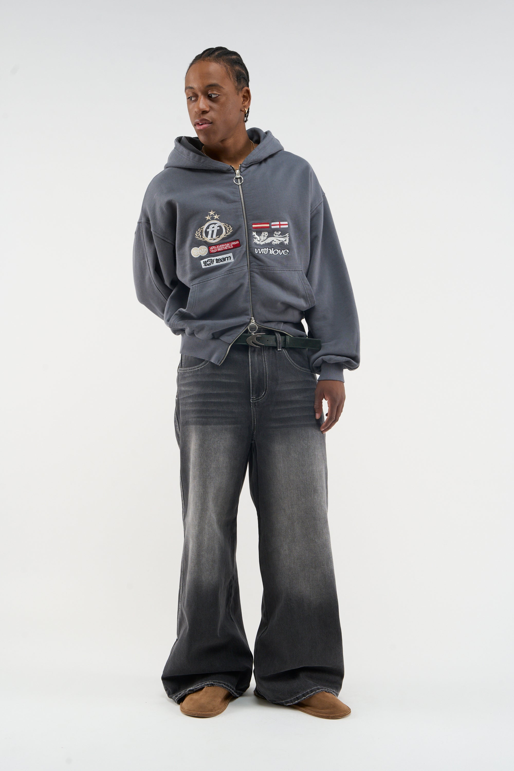 Mayor Dusty Blue Zipper