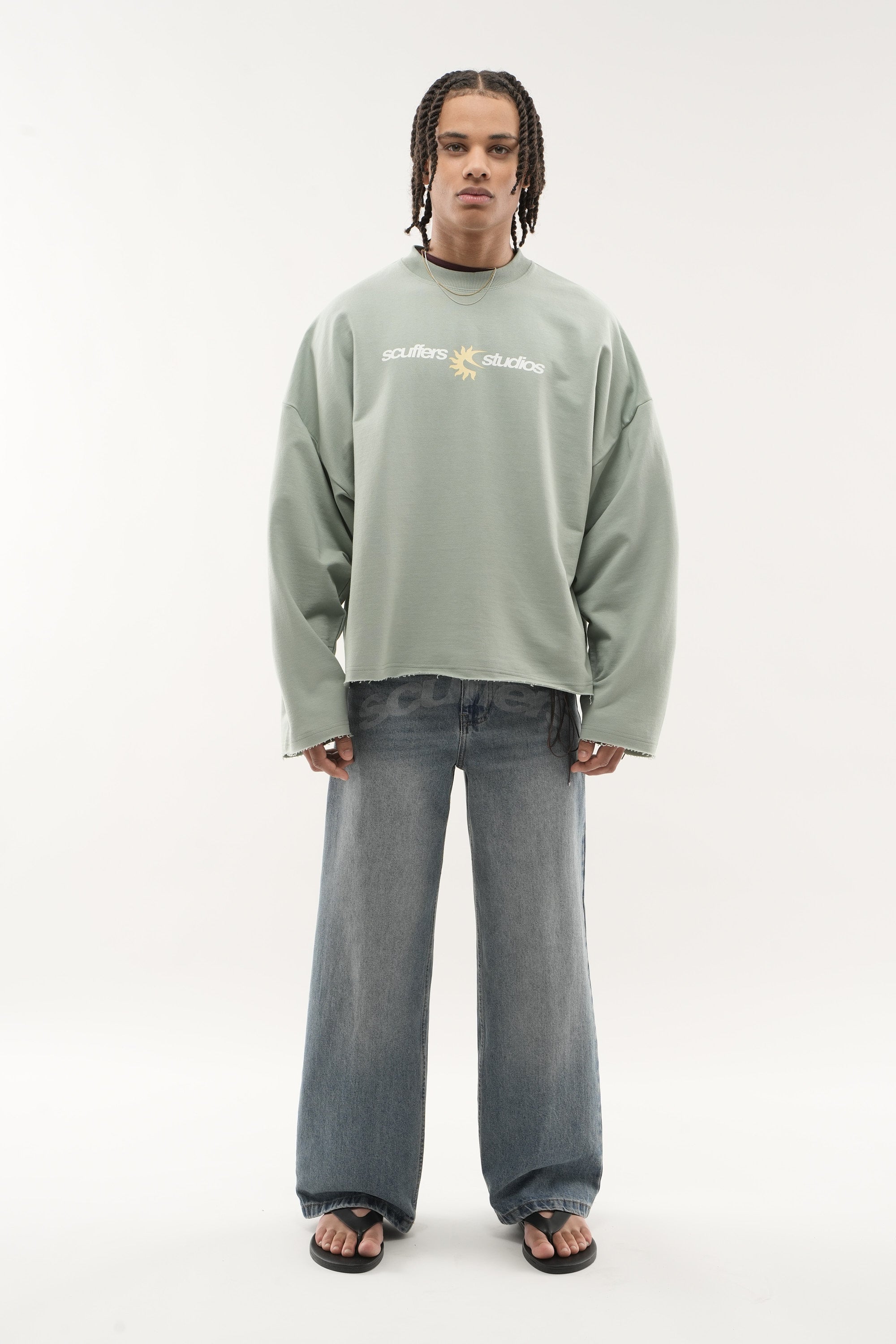 Not Ibiza Again Light Green Sweatshirt