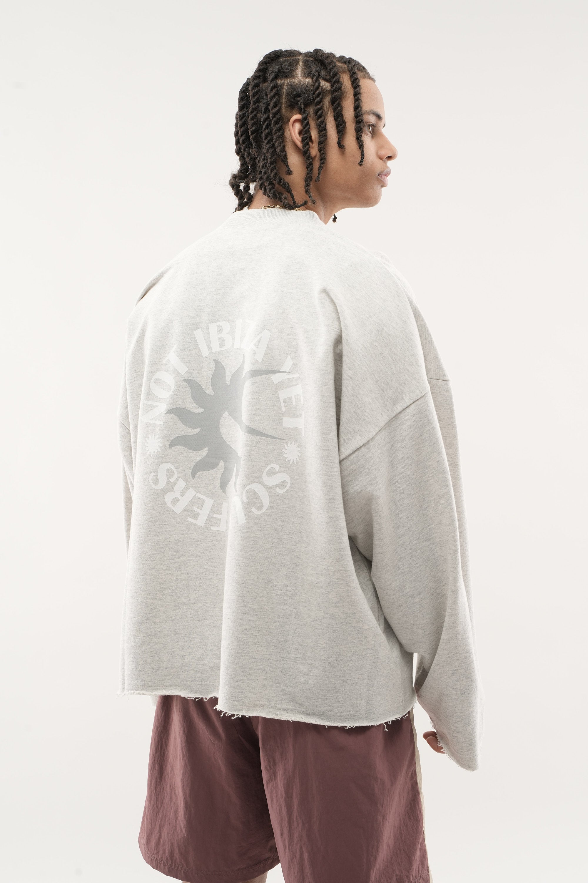 Not Ibiza Again Melange Sweatshirt