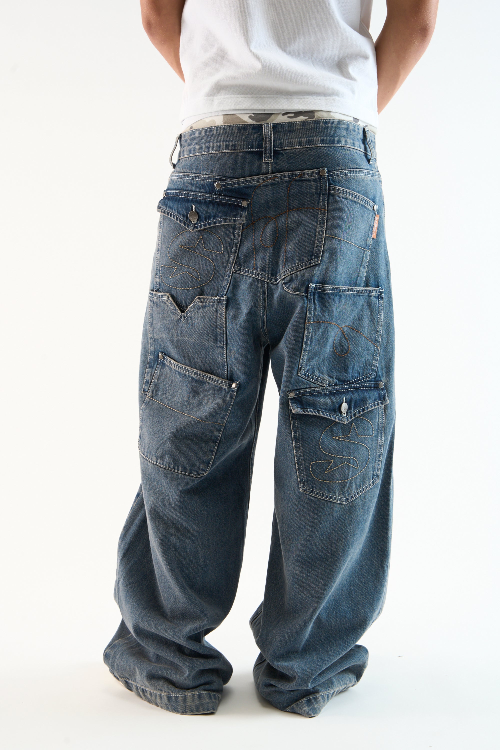 7Pocket Blue Pants