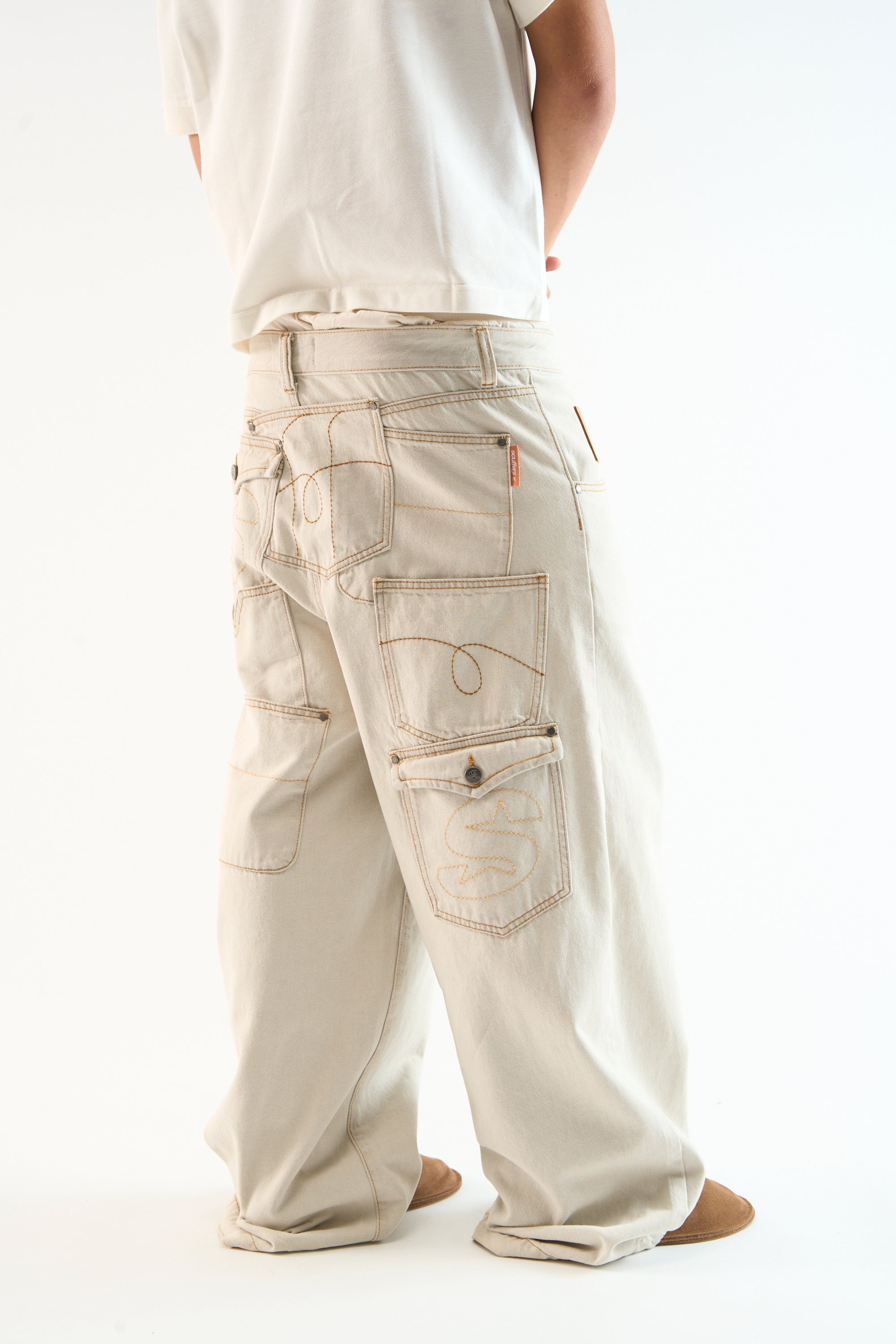 7Pocket Ecru Pants
