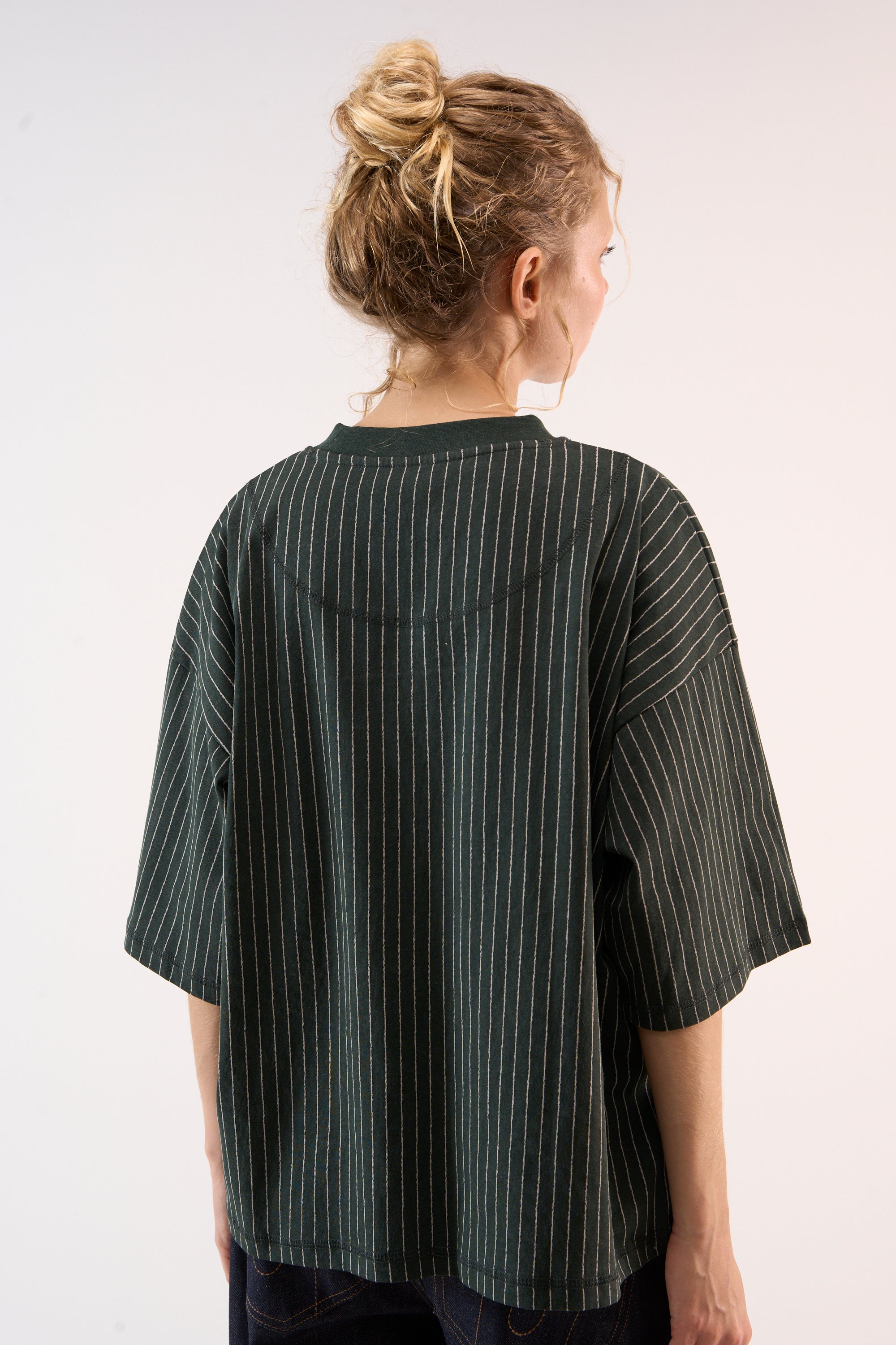 Pinstripe Green T-Shirt