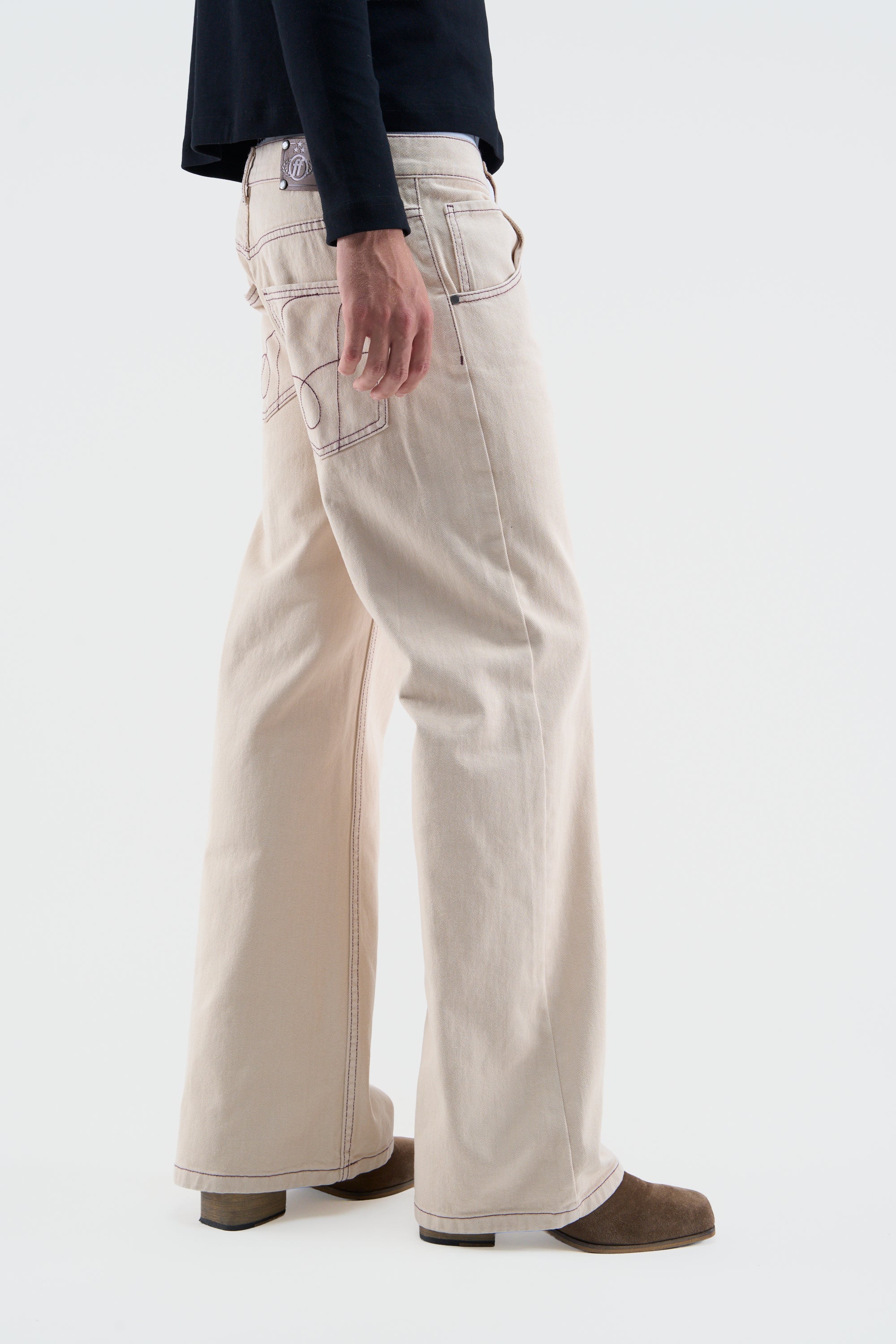 New Flared Ecru Pants