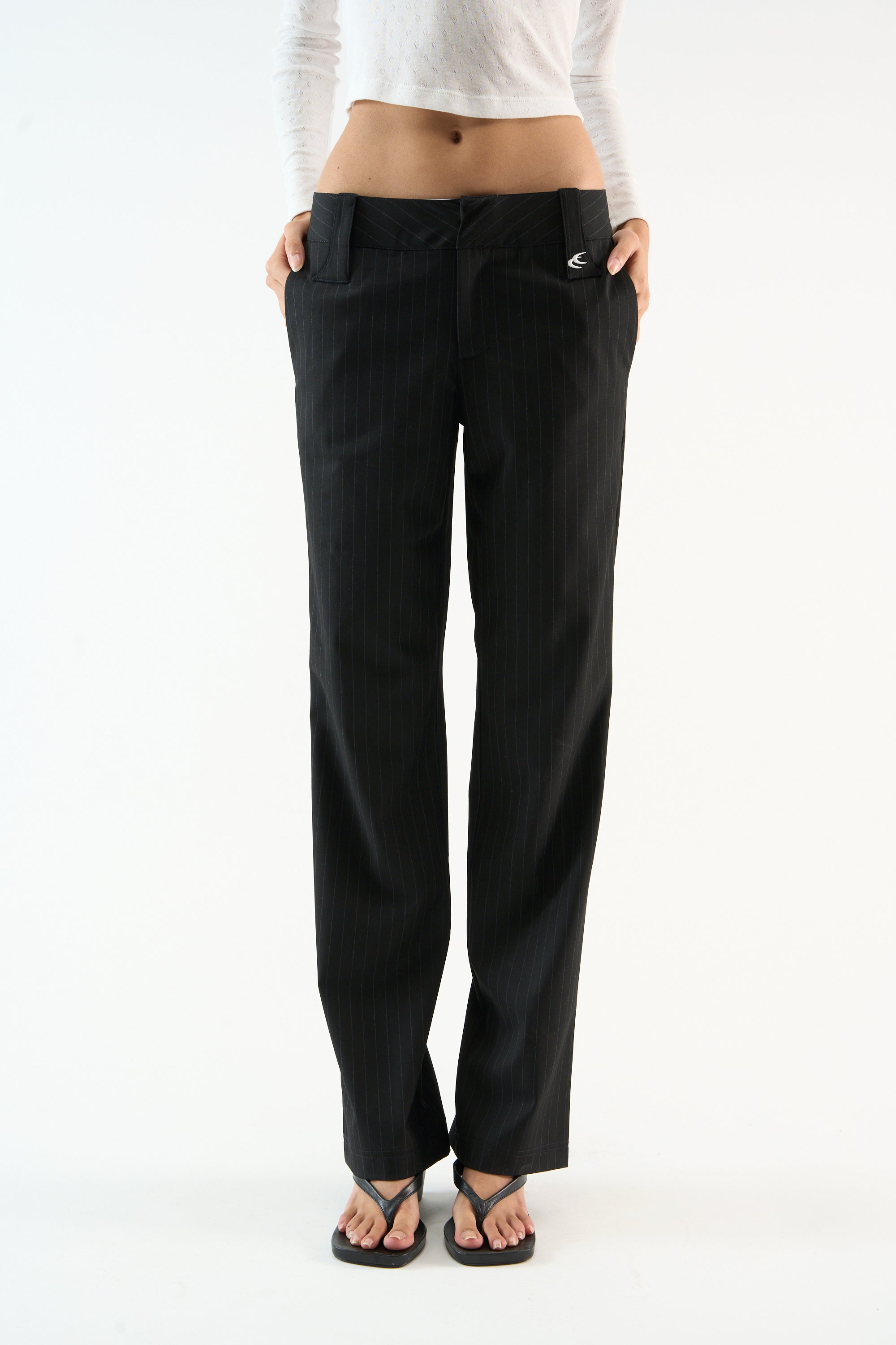 Tailoring Dark Striped Pants