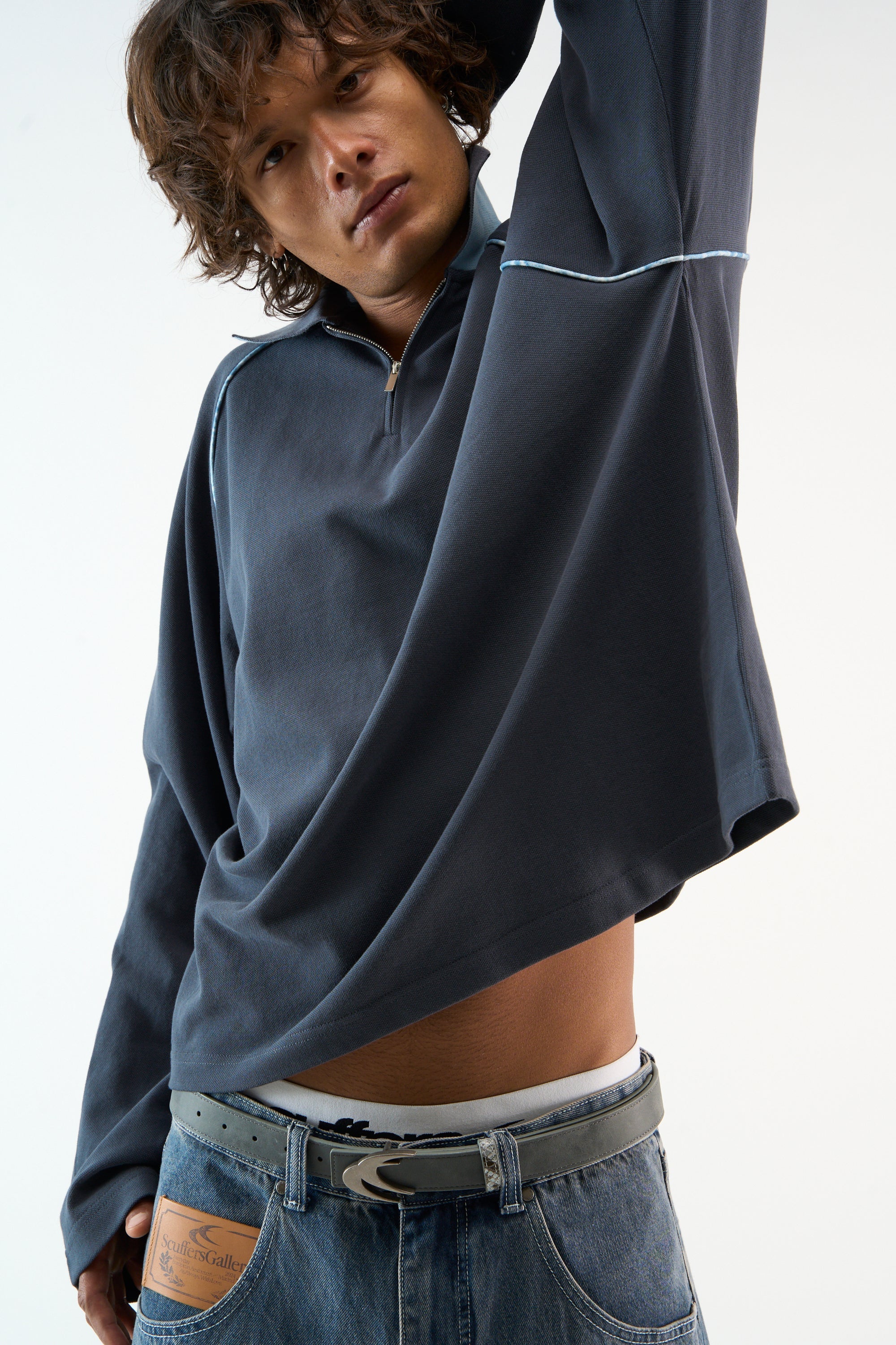 Animal Line Blue Polo