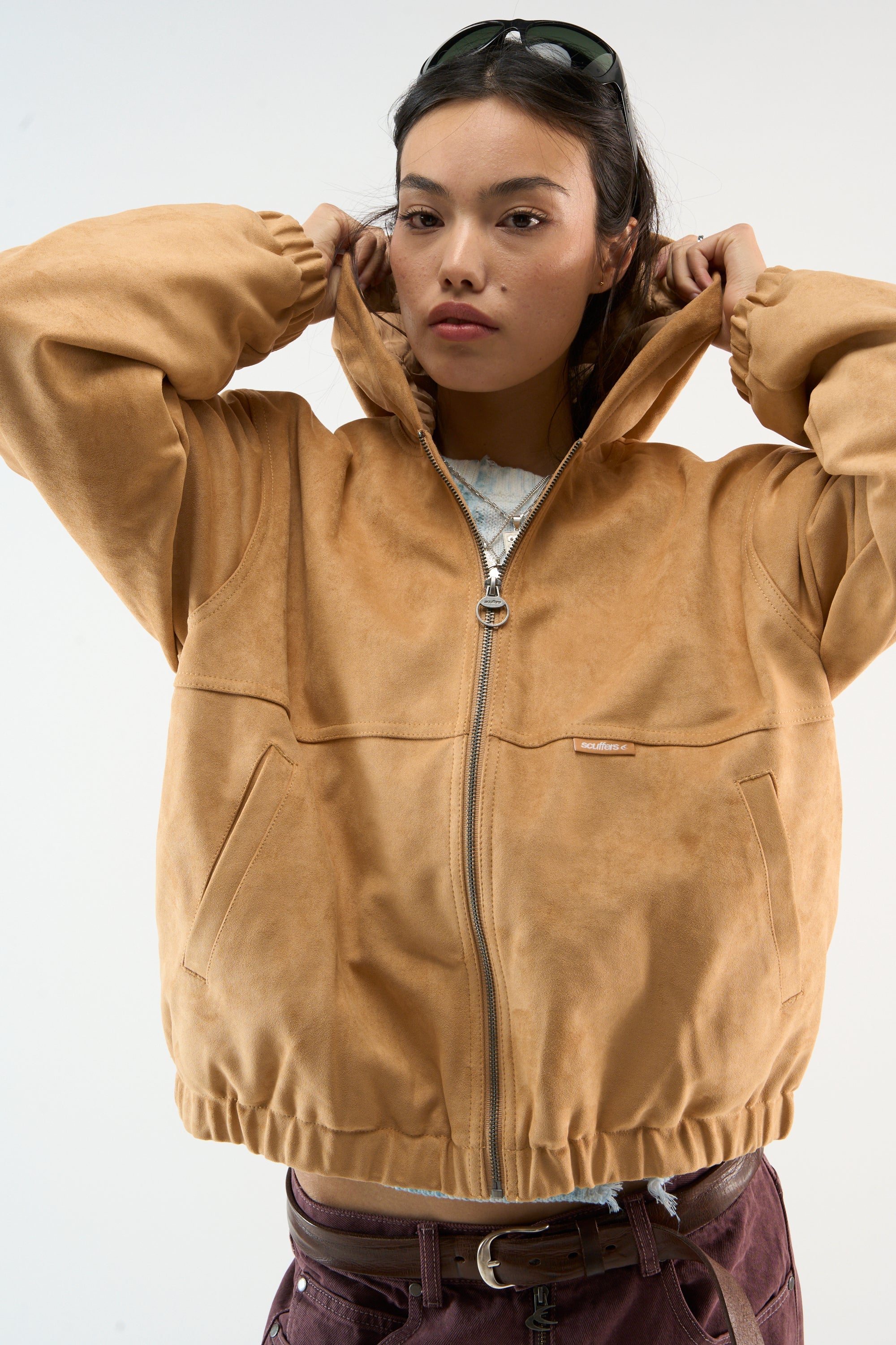 Suede Camel Work Jacket