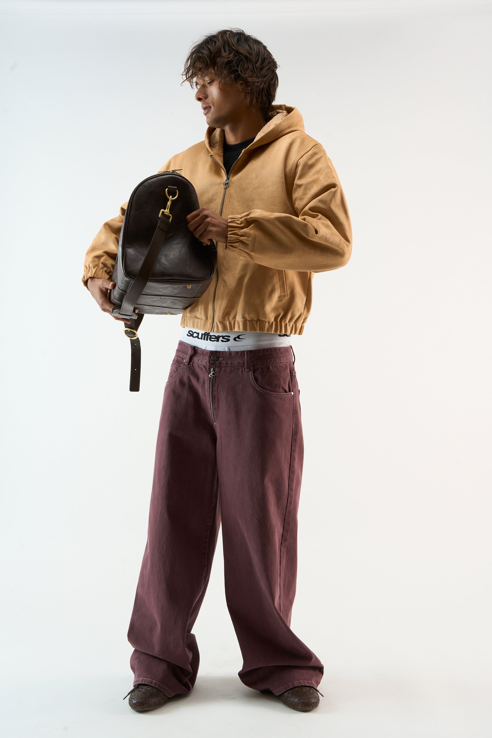 Suede Camel Work Jacket