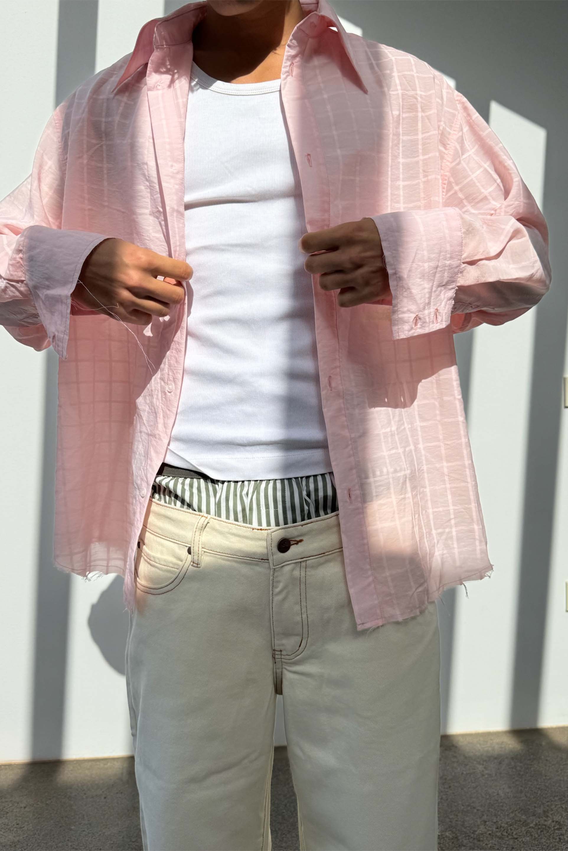 70s Summer Salmon Shirt