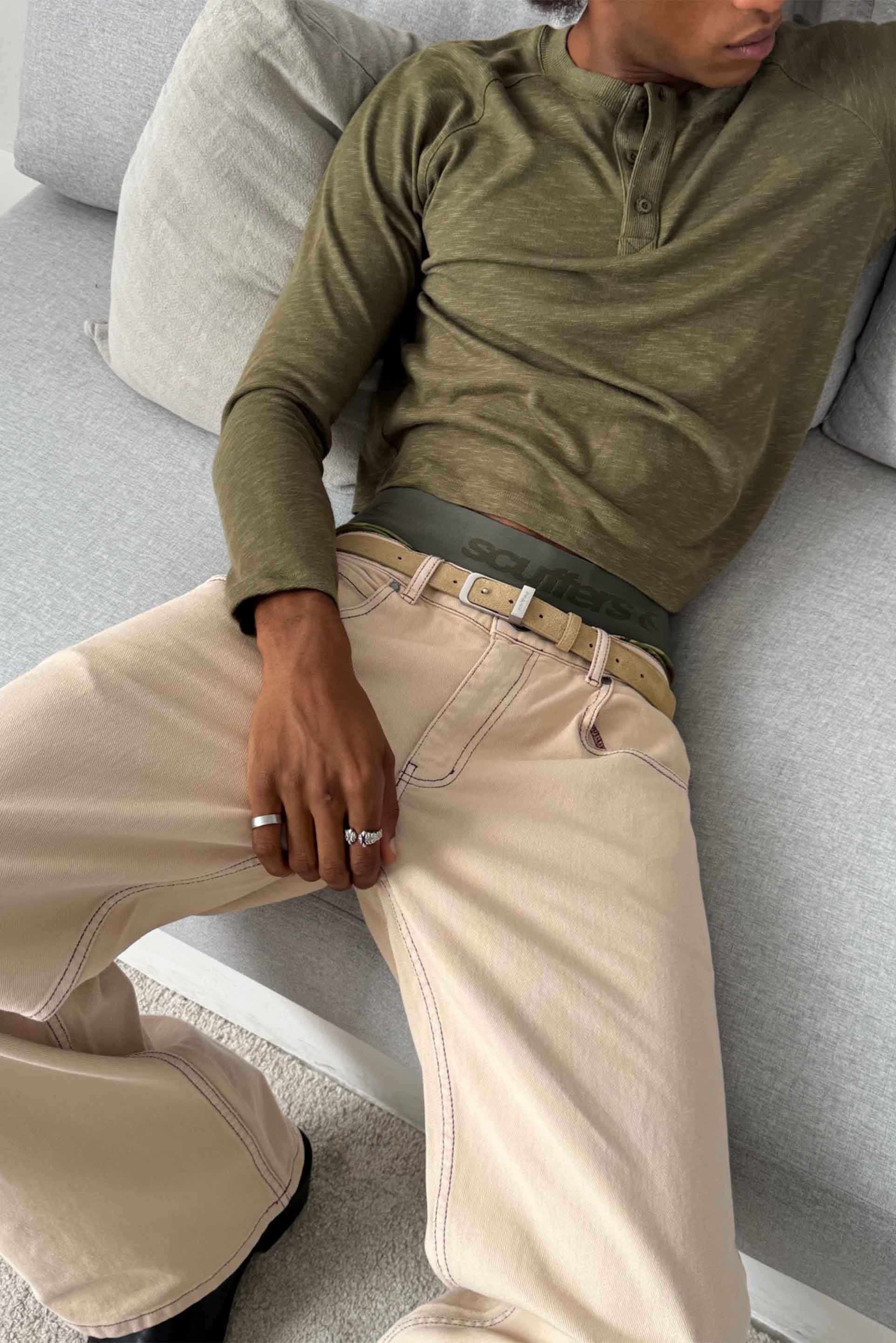 New Flared Ecru Pants