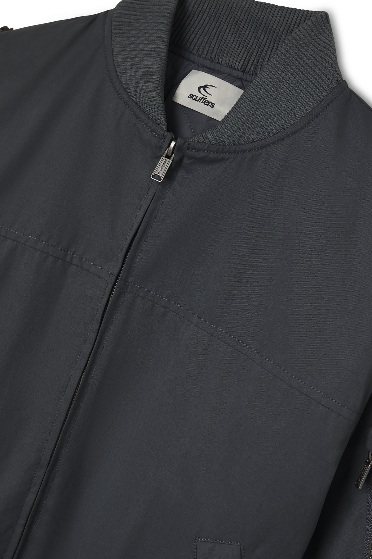 London Dark Grey Bomber Jacket