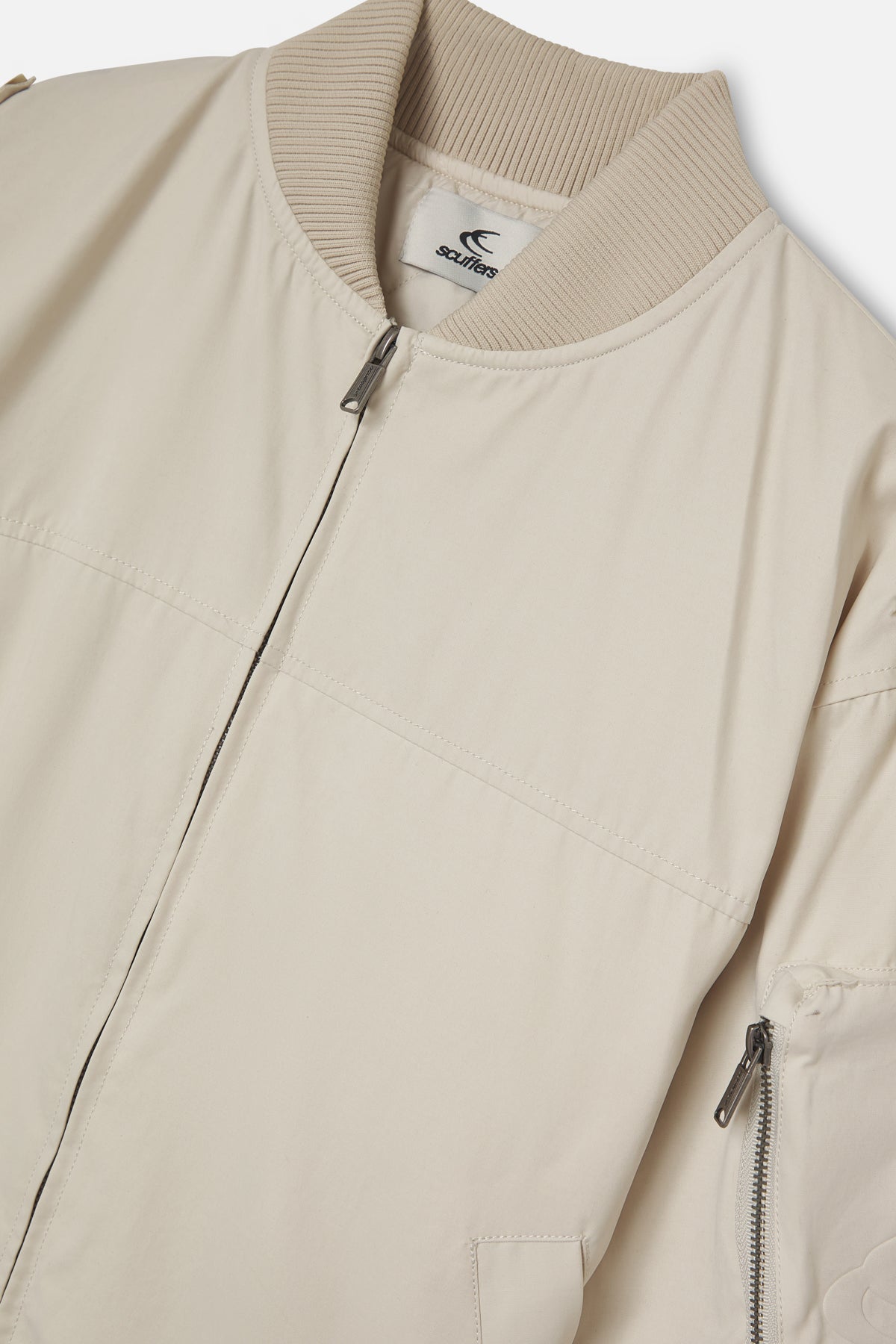 London Ecru Bomber Jacket