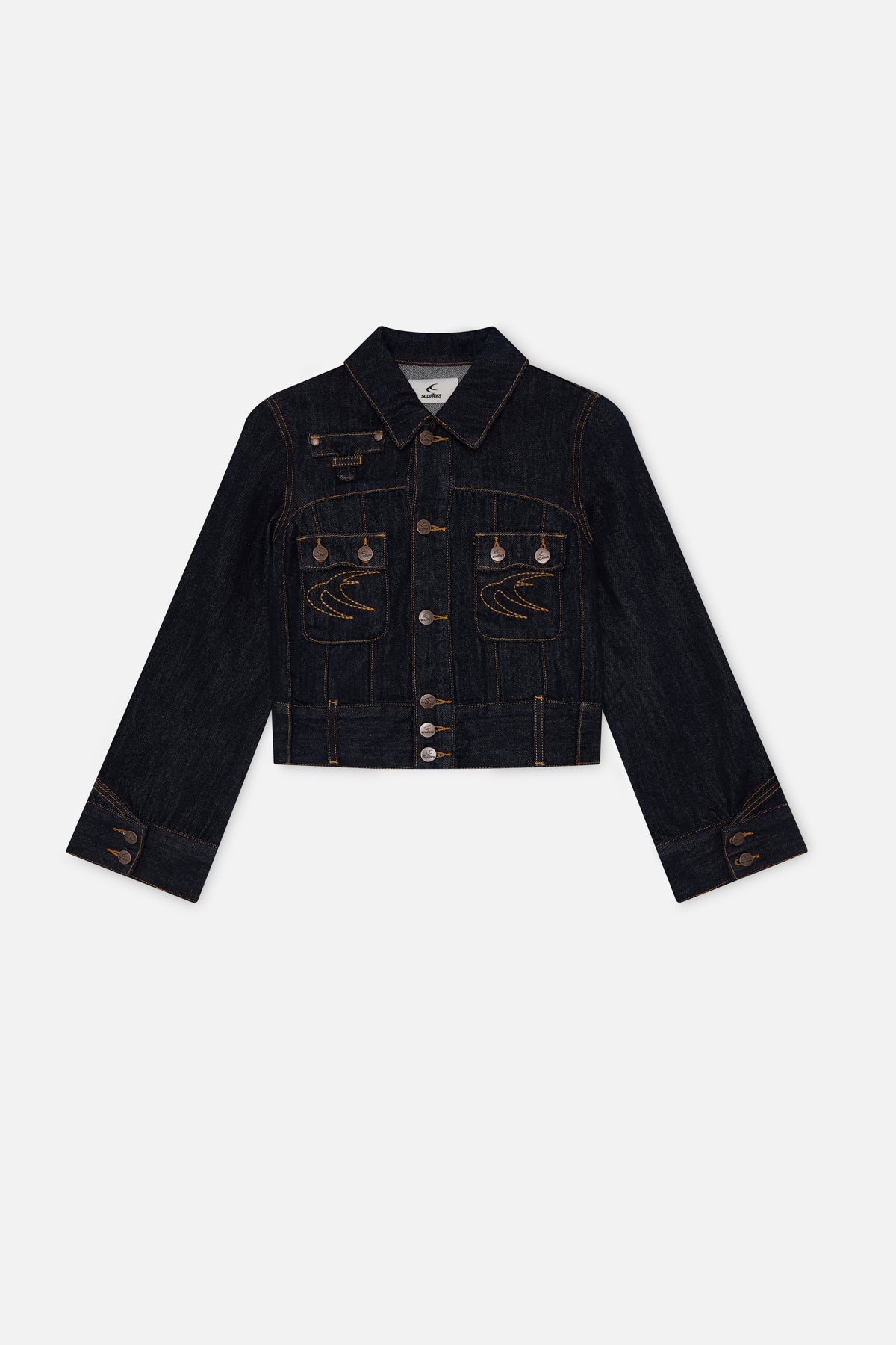 Marine Dark Blue Denim Jacket
