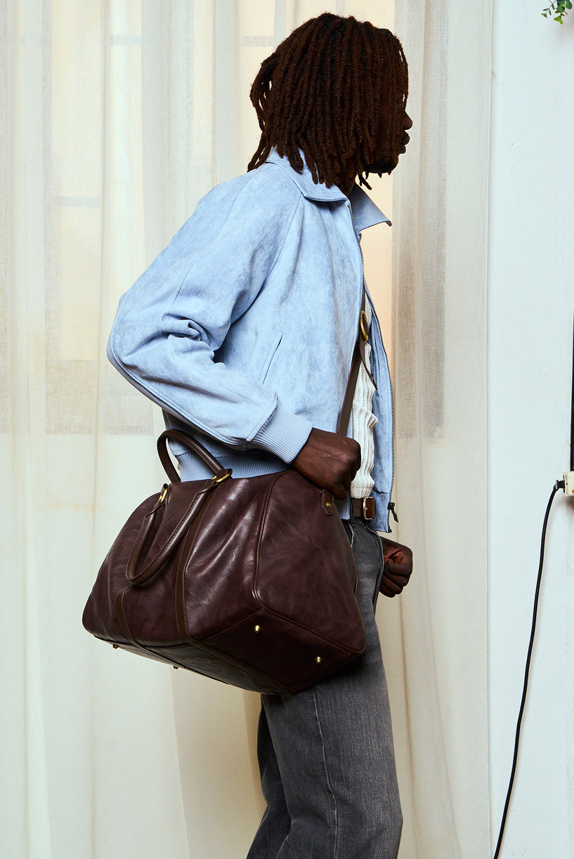 Suede Blue Raw Jacket