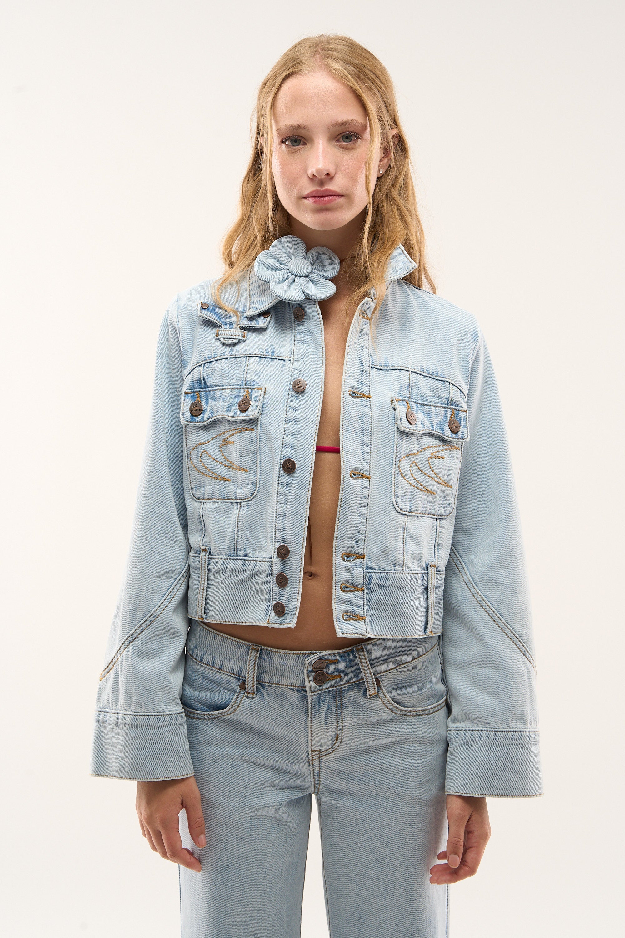 Marine Light Blue Denim Jacket