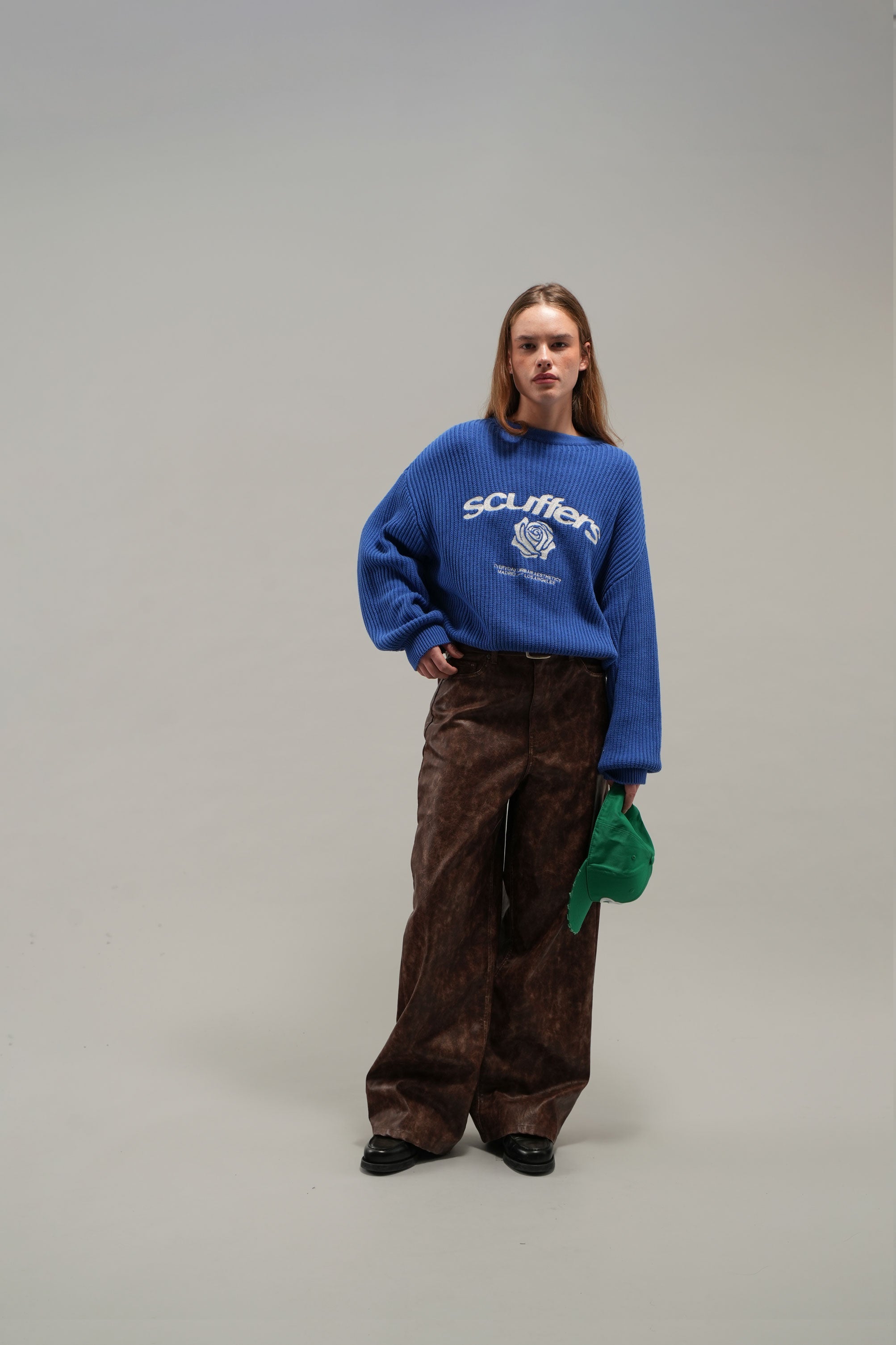 Rose Royal Blue Knit