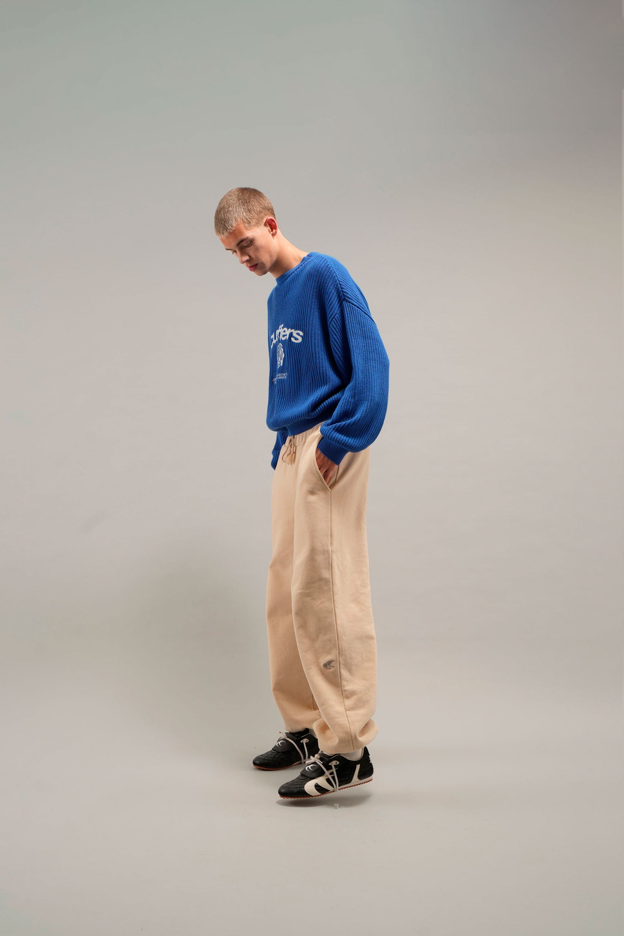 Rose Royal Blue Knit