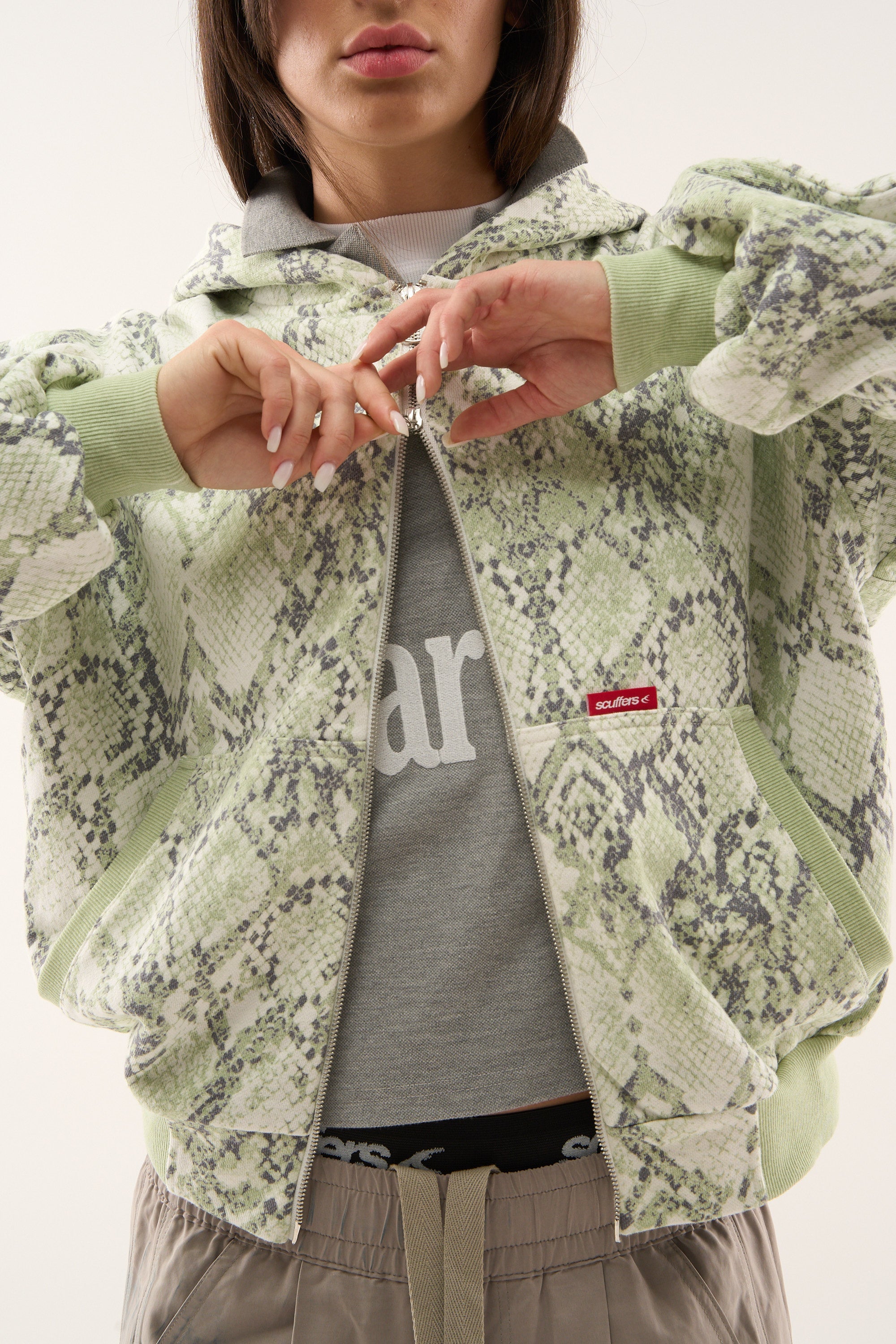 SCFF Green Snake Zipper