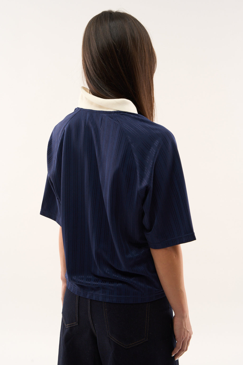 Pearl Navy Football T-Shirt