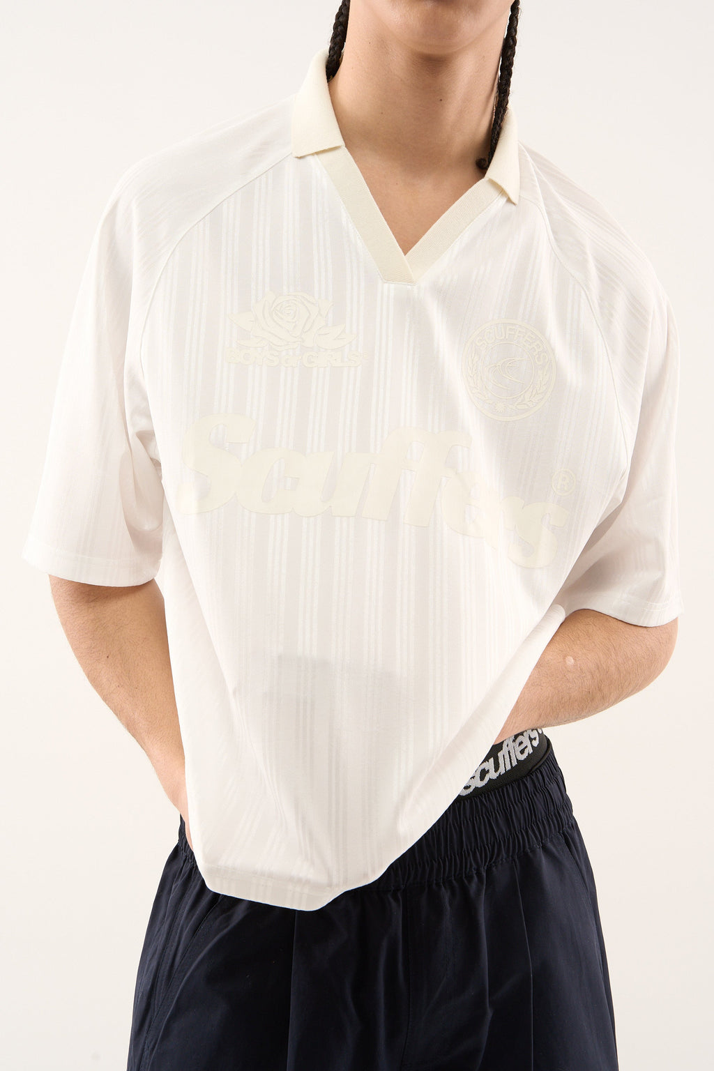 Pearl White Football T-Shirt