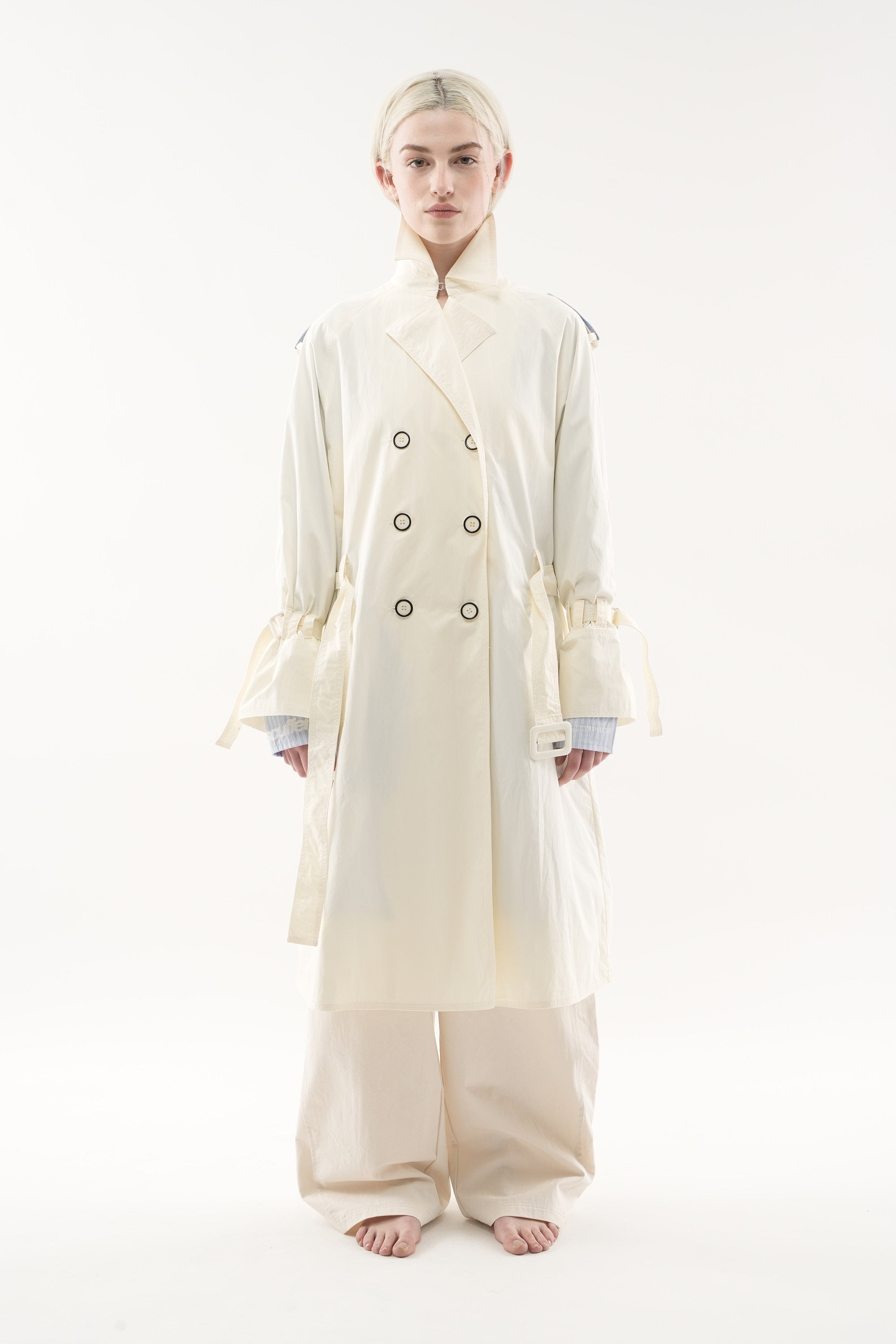 Vichy Ecru Trench Coat