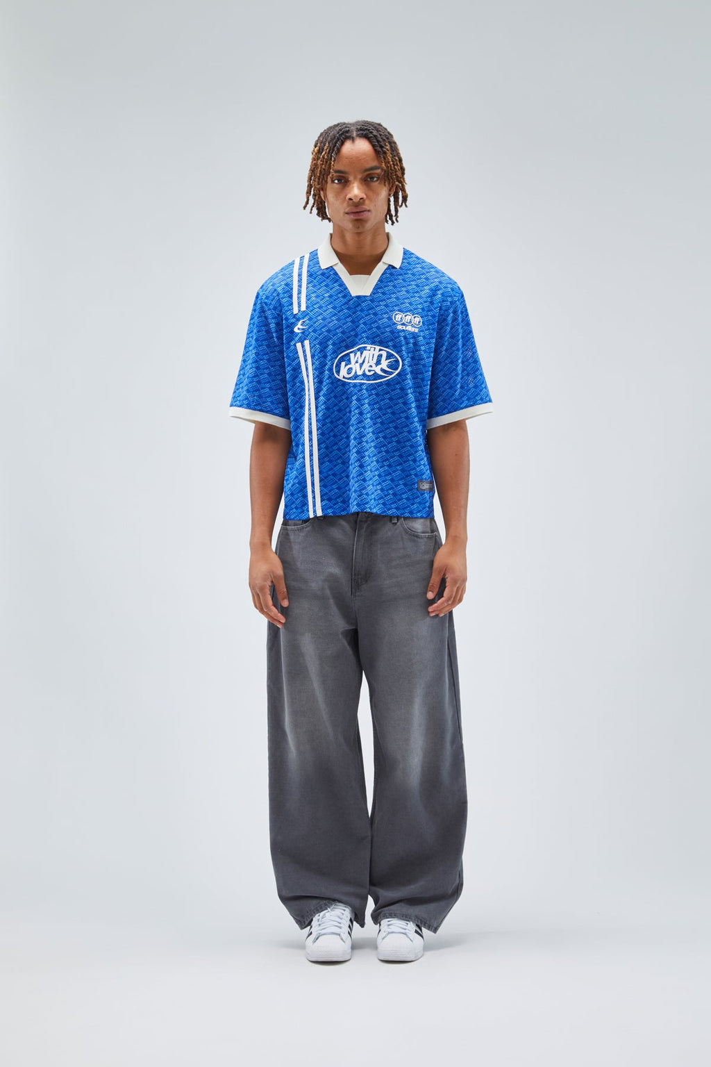 Monogram Royal Blue Football T-shirt