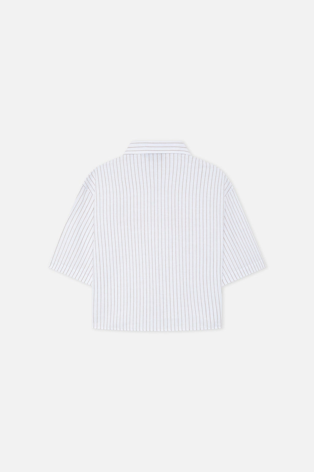 Not LA Yet Ecru Pinstripe Shirt