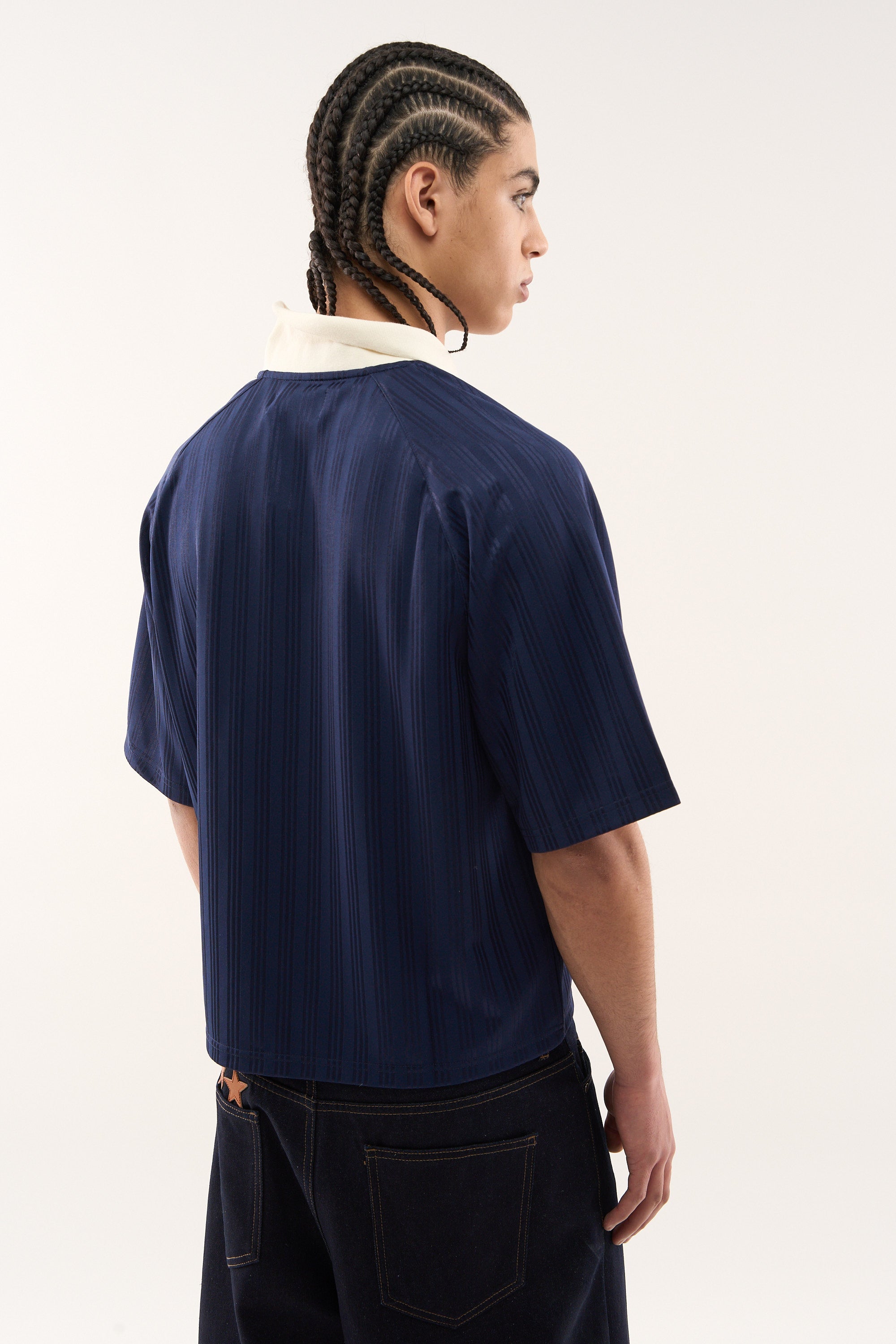 Pearl Navy Football T-Shirt