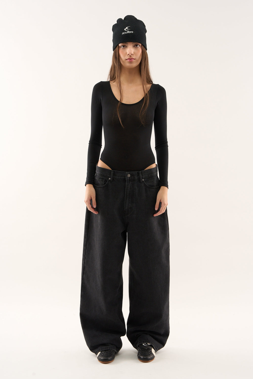 Jumbo Pants Washed Black