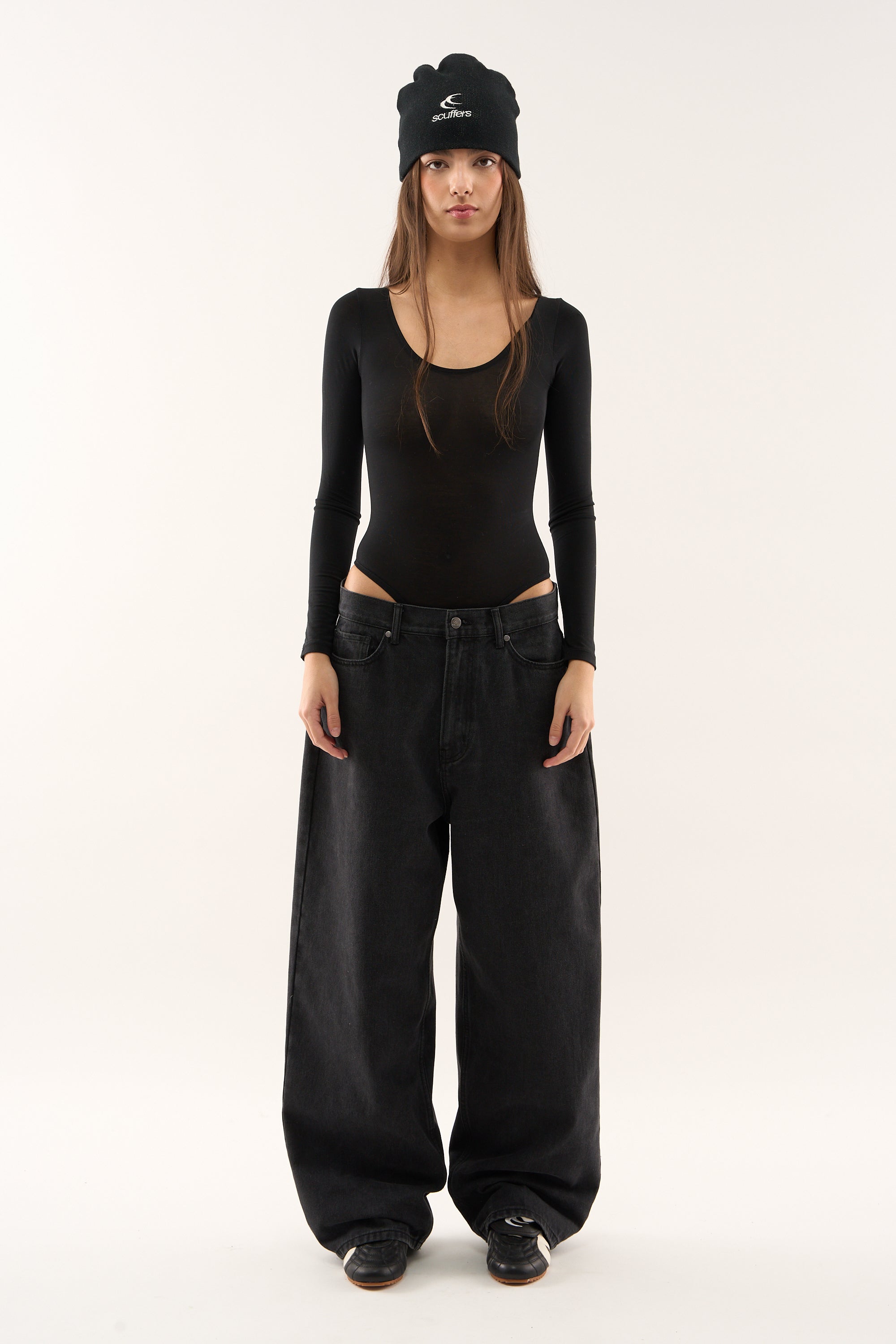 Jumbo Pants Washed Black