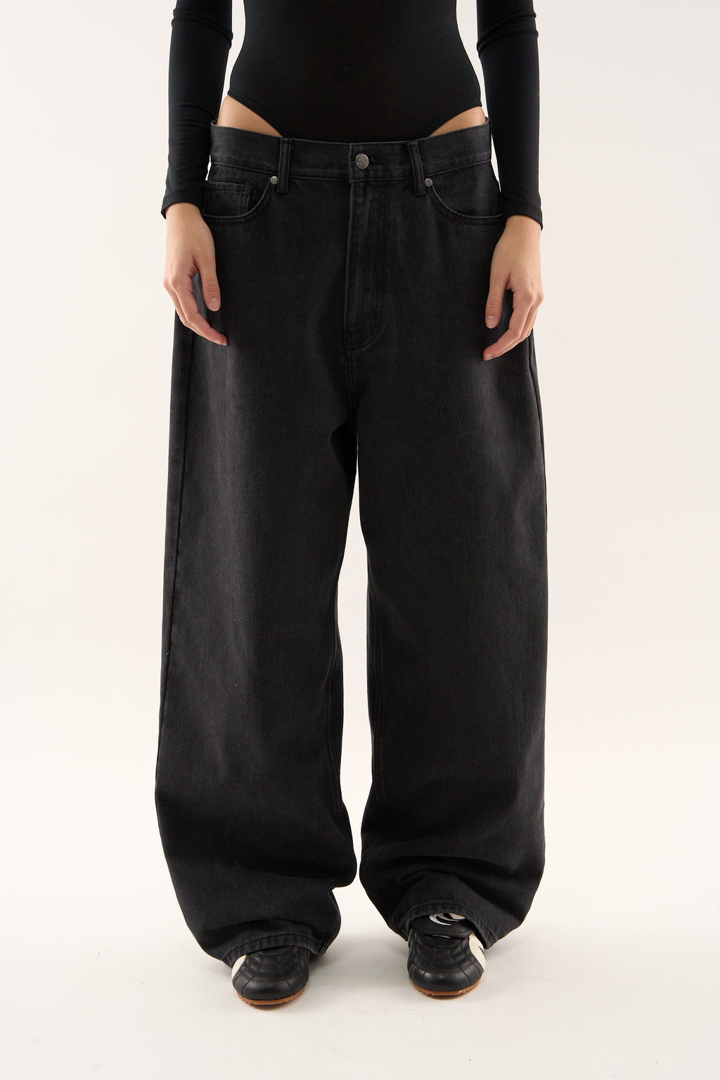 Jumbo Pants Washed Black