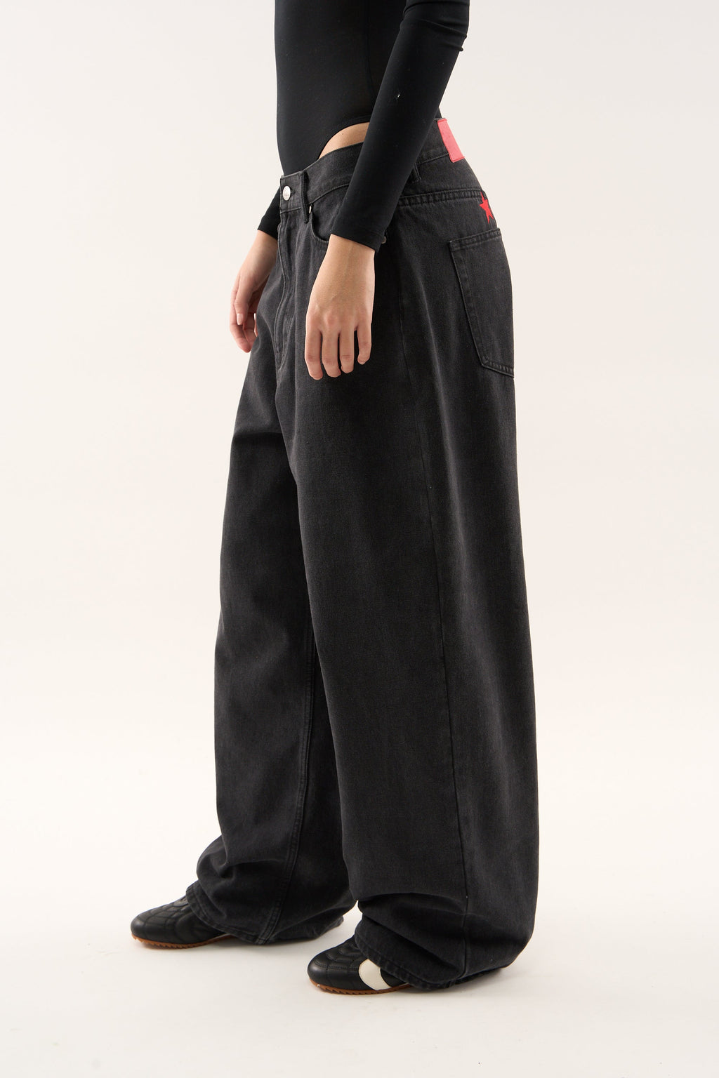 Jumbo Pants Washed Black