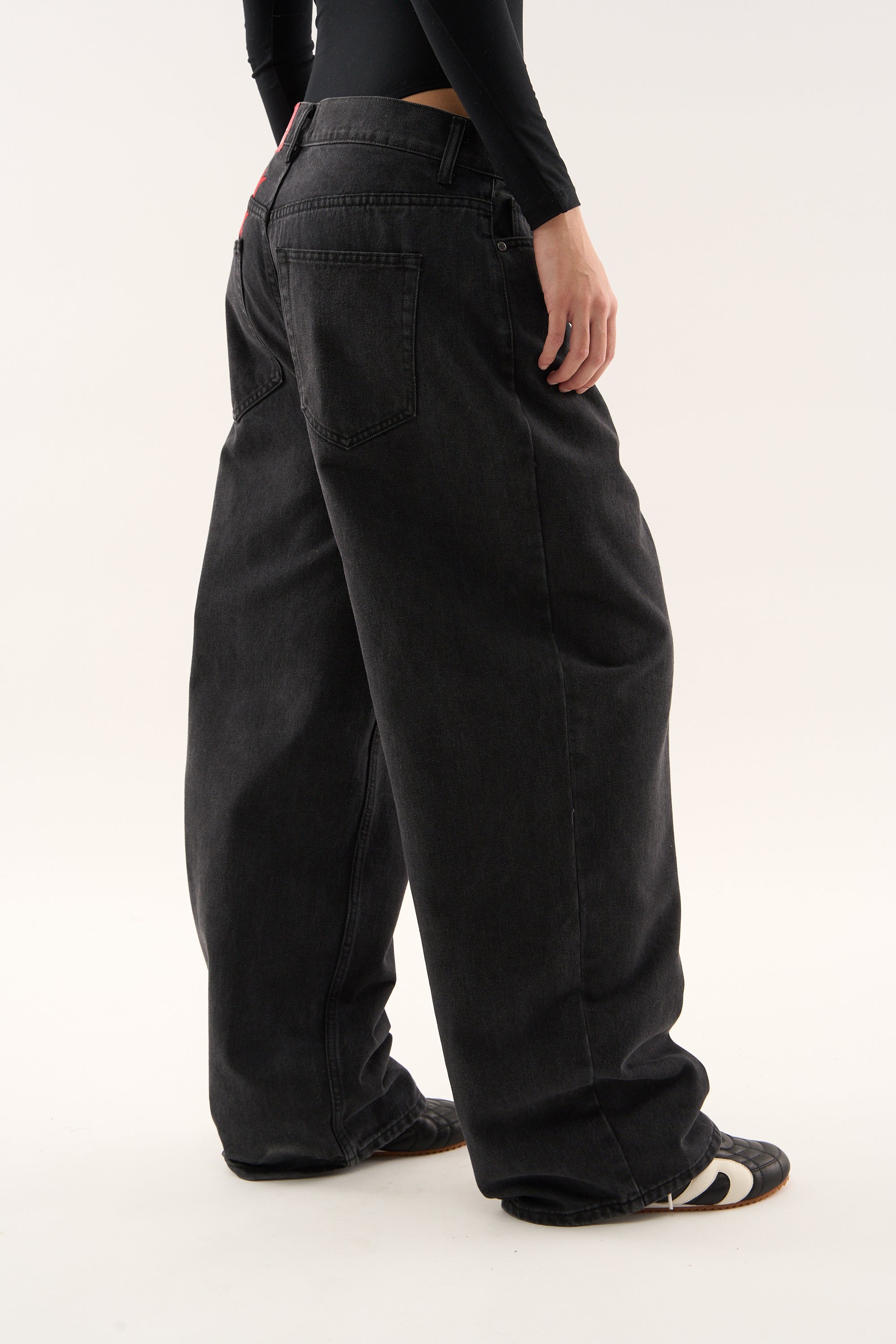 Jumbo Pants Washed Black