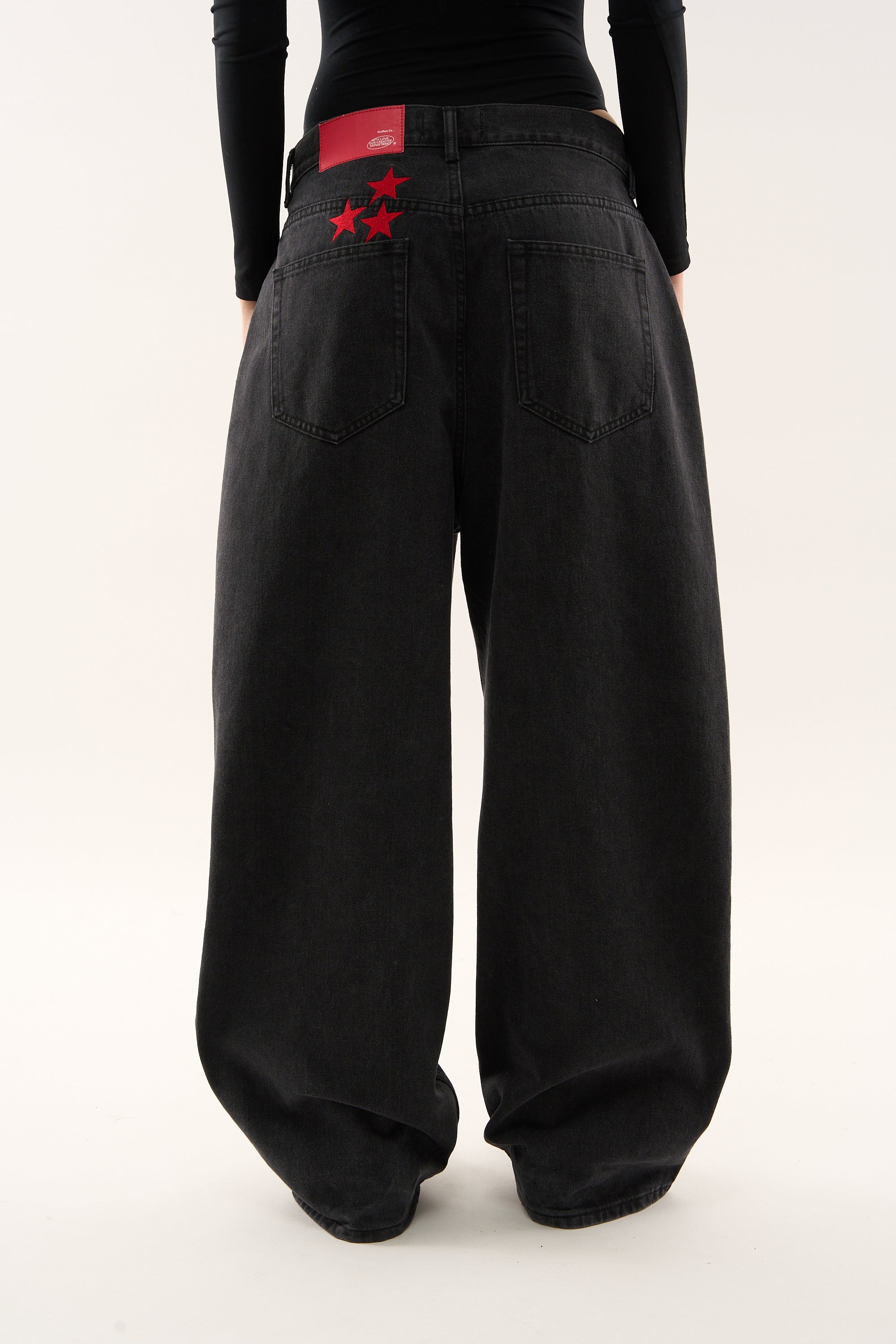 Jumbo Pants Washed Black