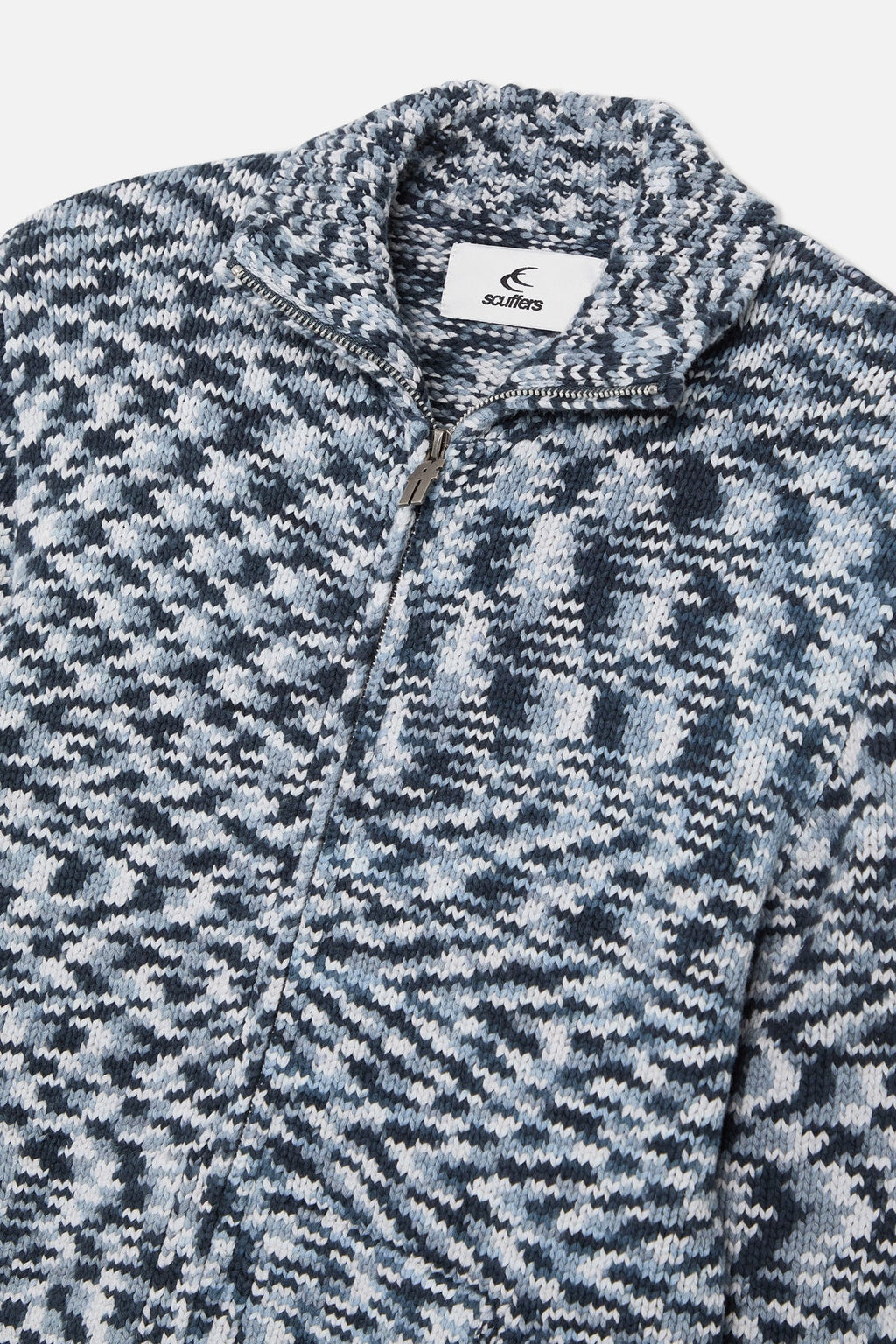 Tropic Grey Knit Zipper