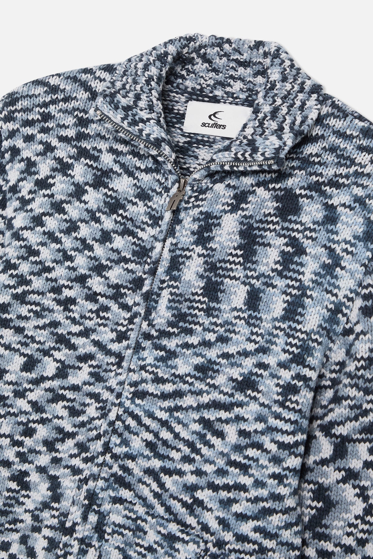 Tropic Grey Knit Zipper