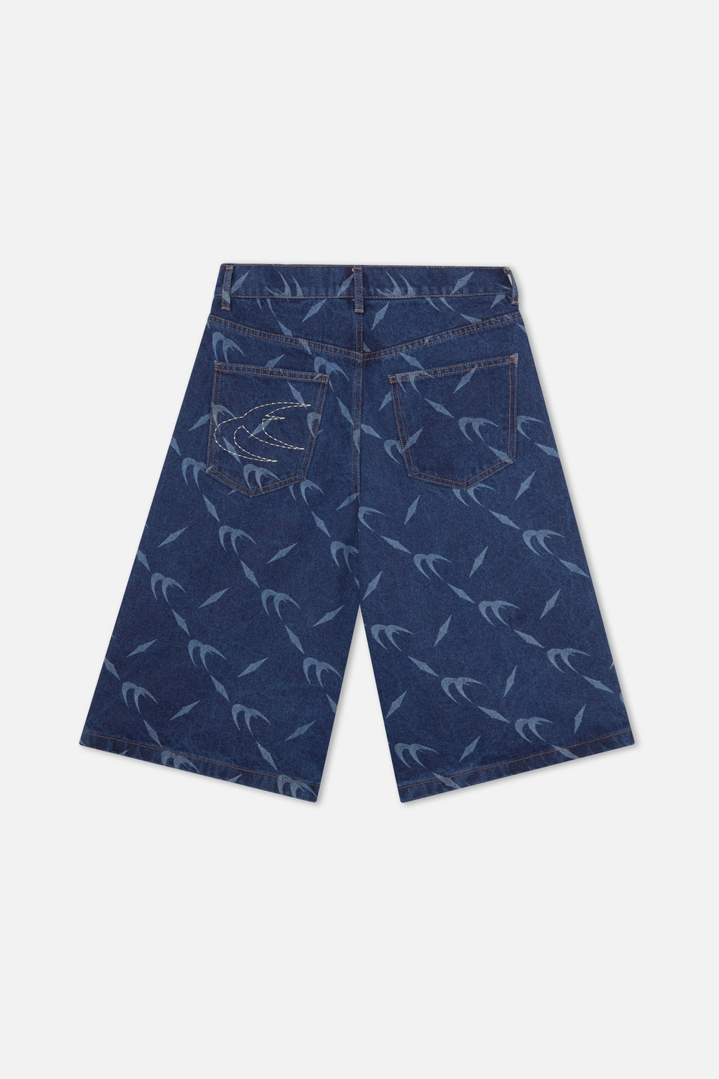 Silver Dark Blue Jorts