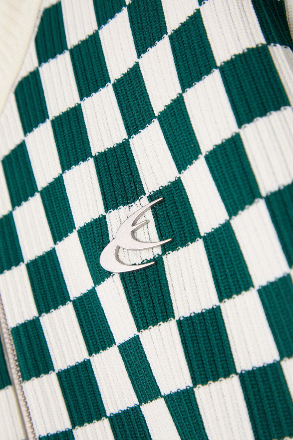 Monaco Green Checkered Zipper