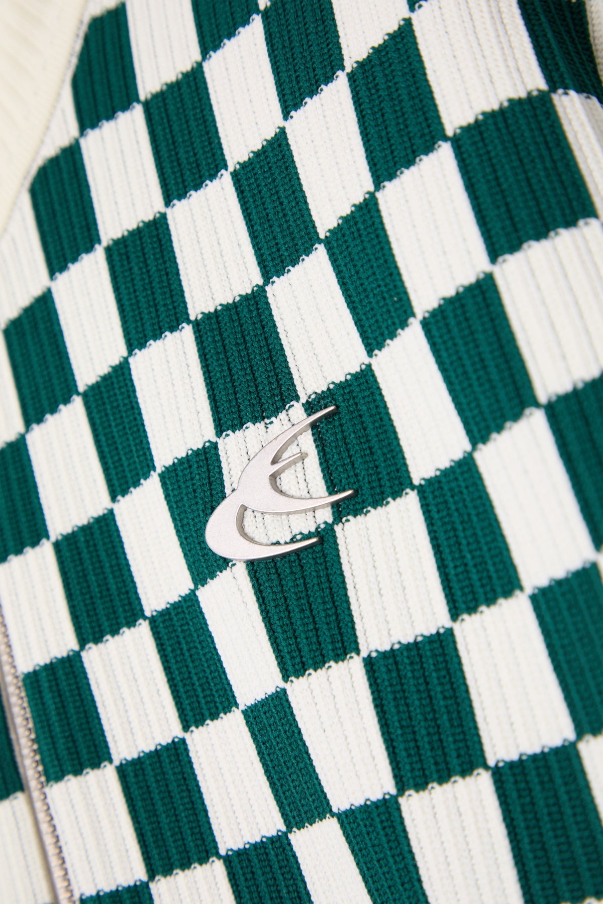 Monaco Green Checkered Zipper